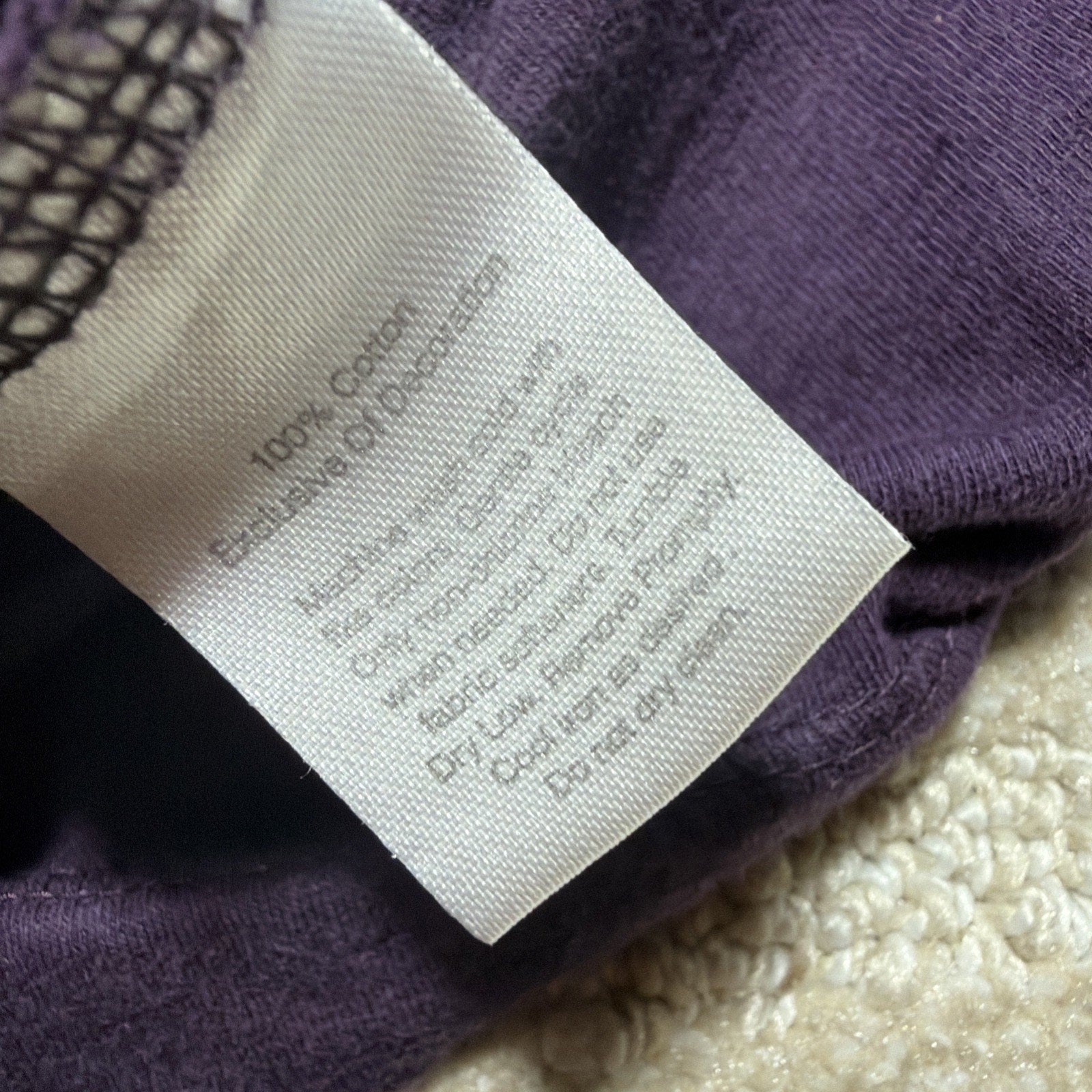 Eddie Bauer 2XL Womens Purple Vneck Lace Trim Blouse