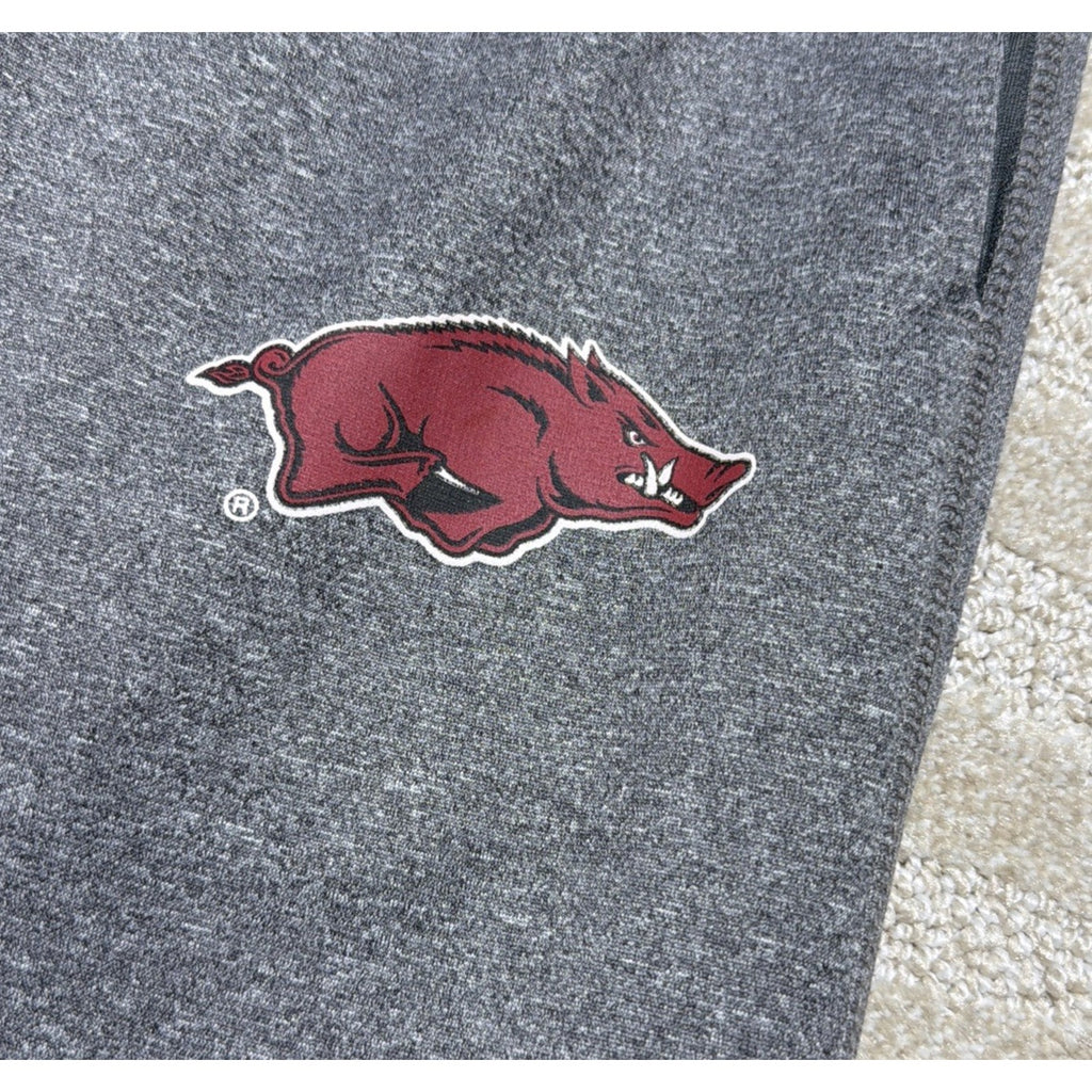 Arkansas Razorbacks Pants Mens Large Gray Champion Joggers Excellent