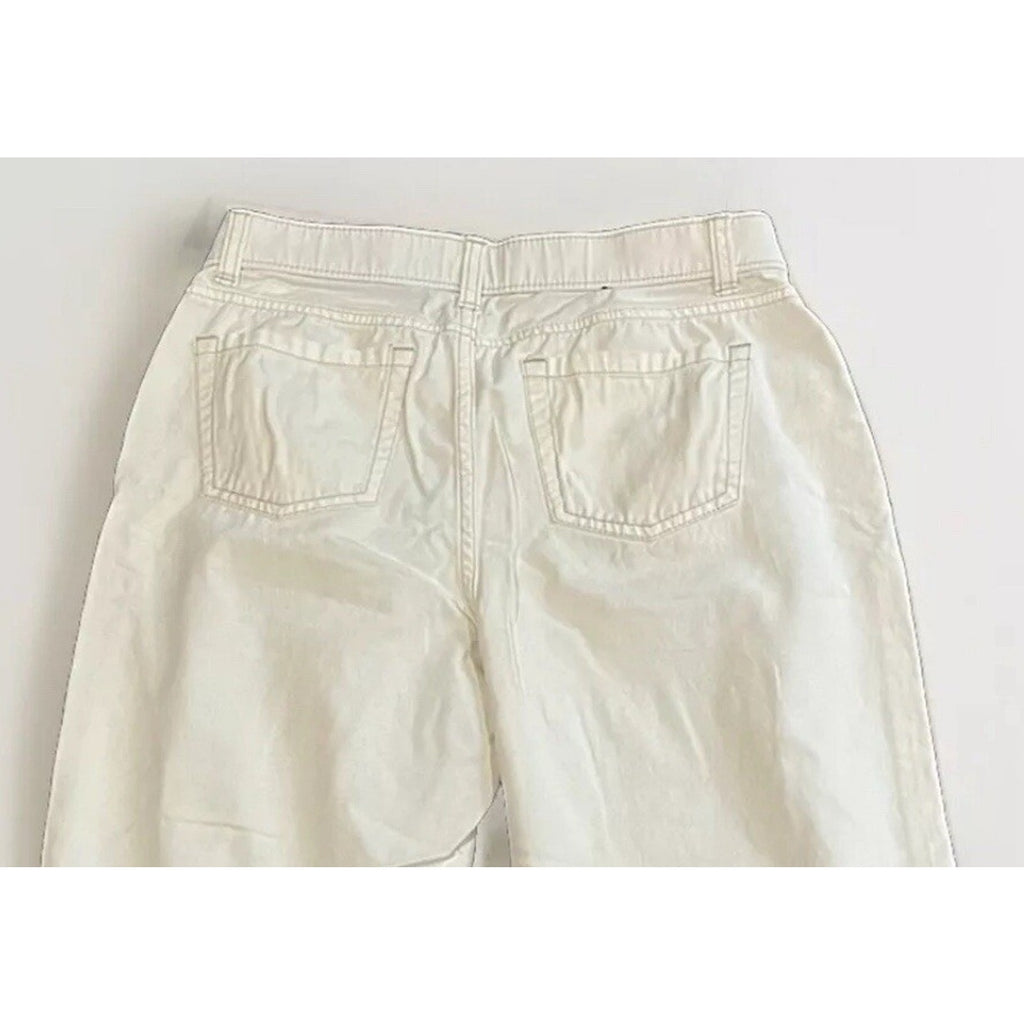 Merona Women's White Wide-Leg Capri Mid Rise Pants Size 4