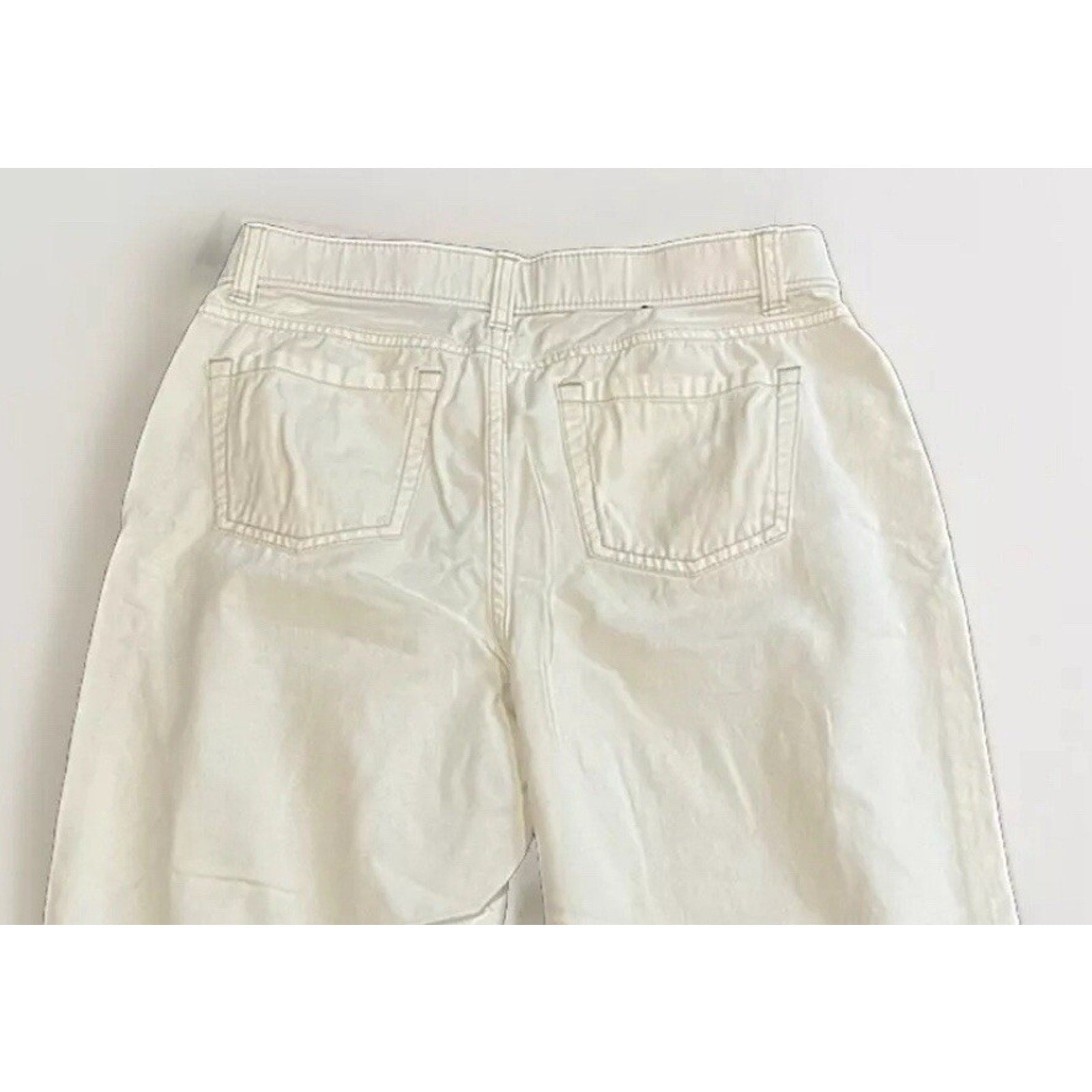 Merona Women's White Wide-Leg Capri Mid Rise Pants Size 4