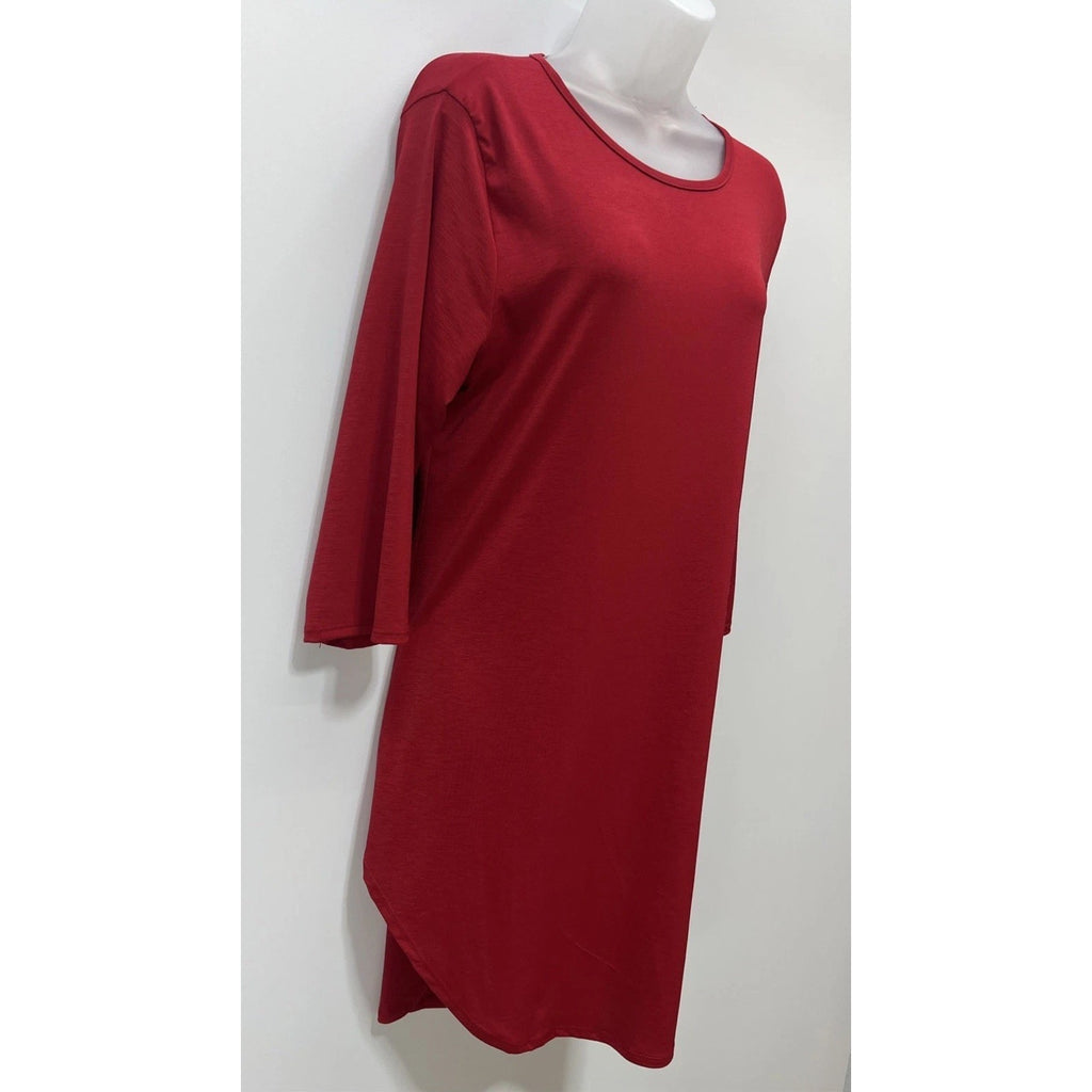 Lucky & Blessed Red Short Sleeve Dress Size L
