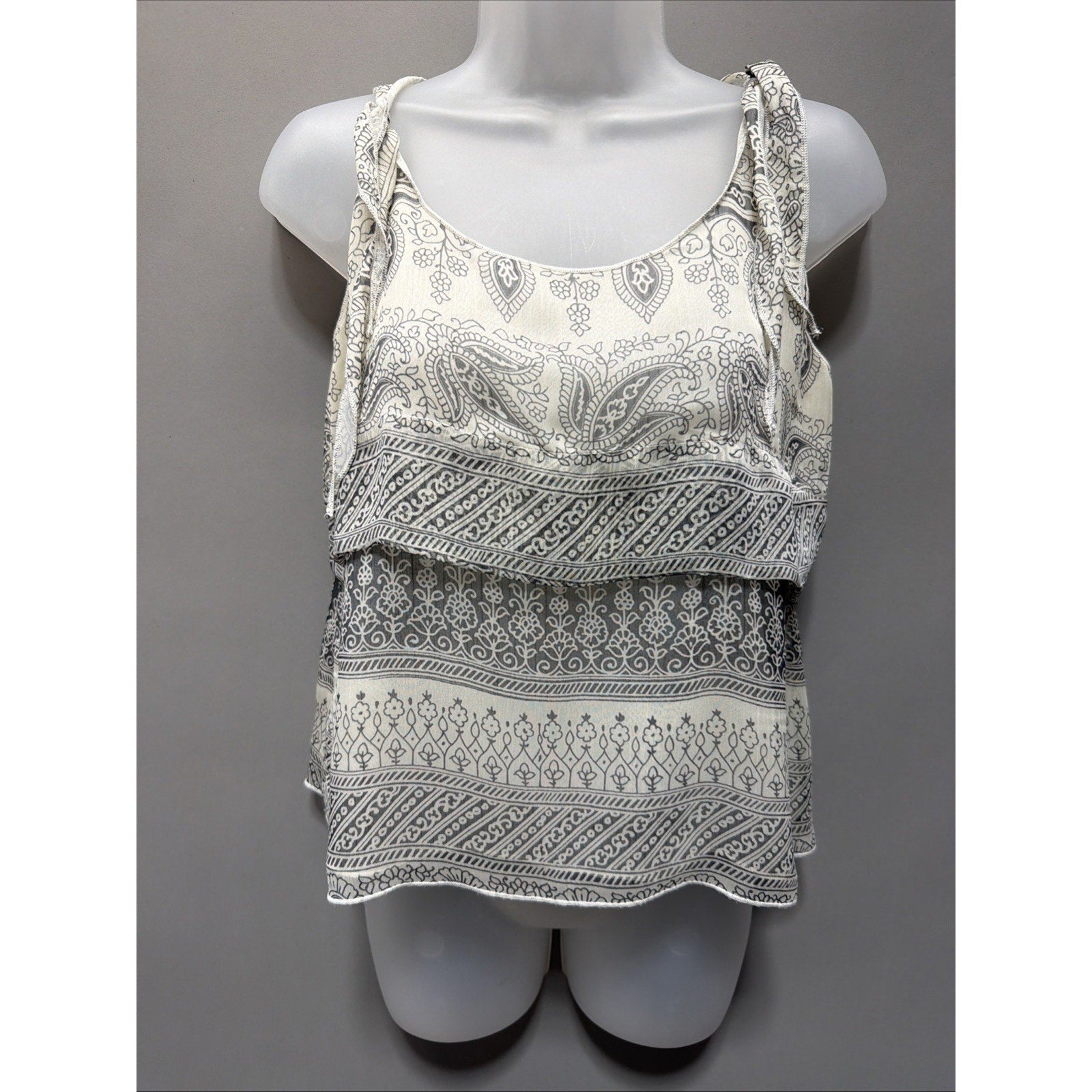 Converse One Star Tank Womens M Sleeveless Lined Tank Boho Hippy Alternative