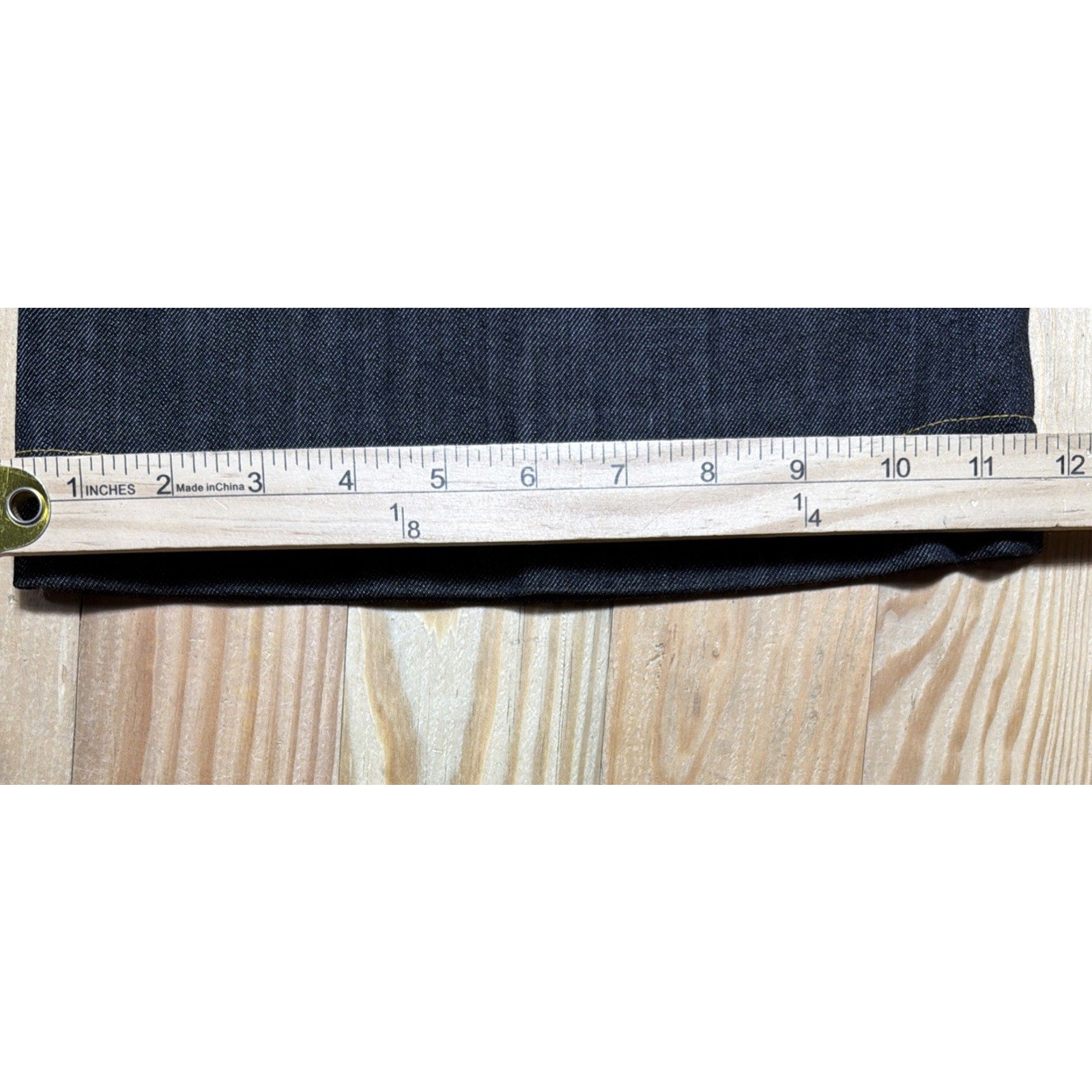 Nautica Wide Leg Ankle Jeans Womens Size 12 High Rise Dark Wash Stretch Flap