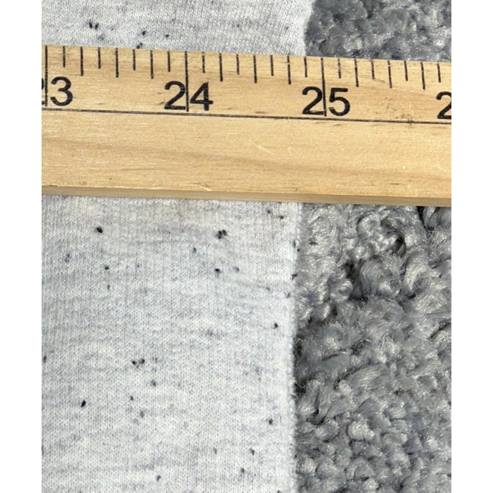 ROWM Mens Long Sleeve Raglan Fleece Crewneck Casual Shirt Size XL Gray