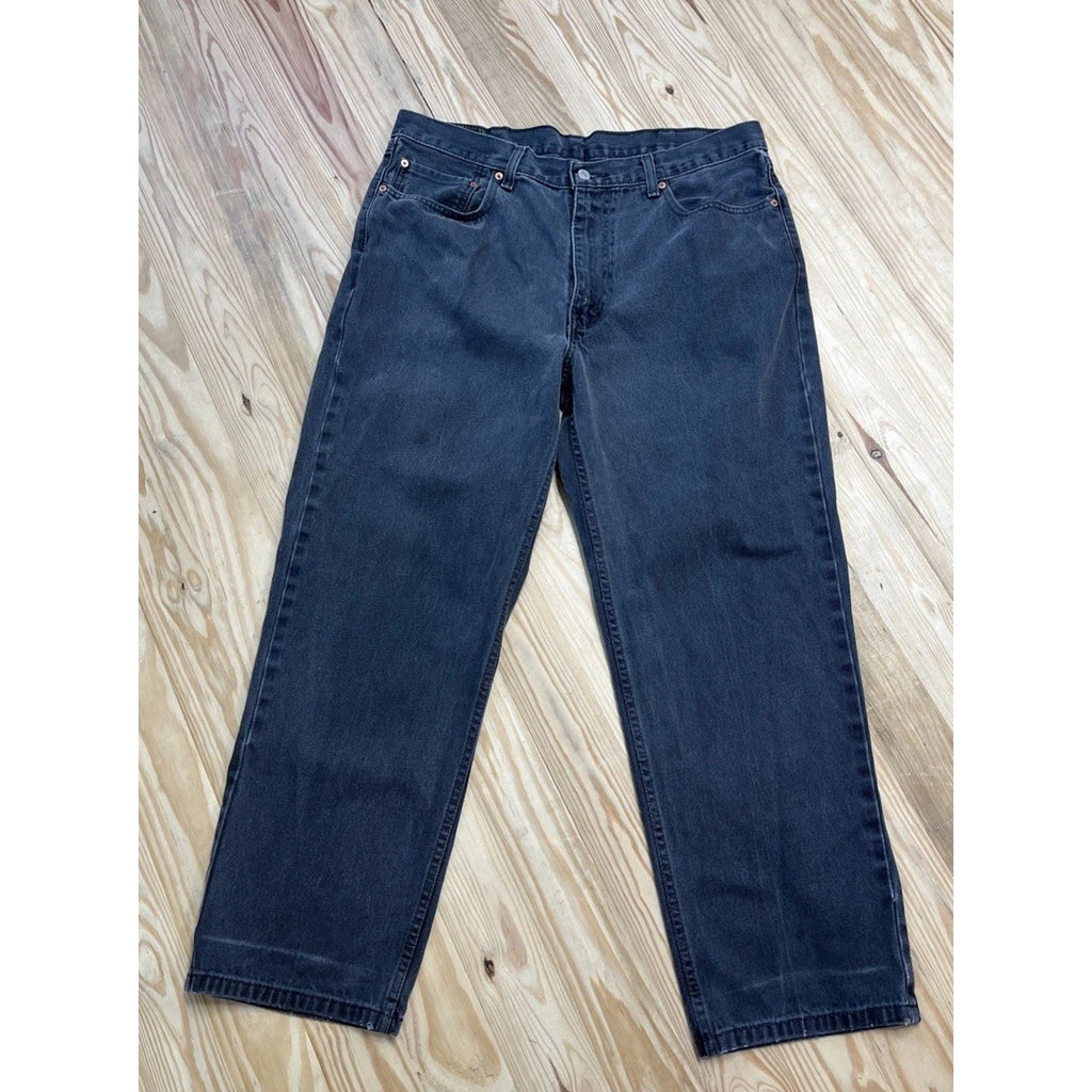 Levi’s 550 Jeans Mens 38x30 Black Denim Relaxed Straight Baggy