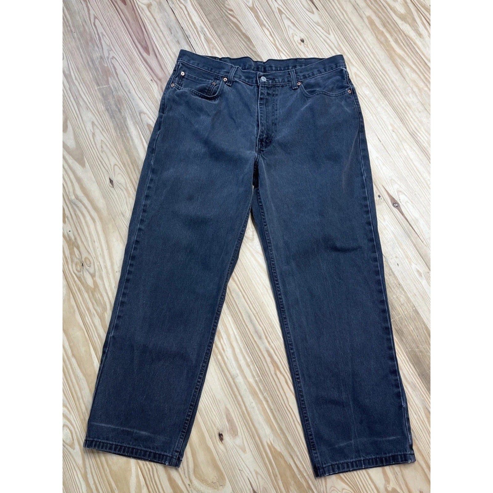 Levi’s 550 Jeans Mens 38x30 Black Denim Relaxed Straight Baggy