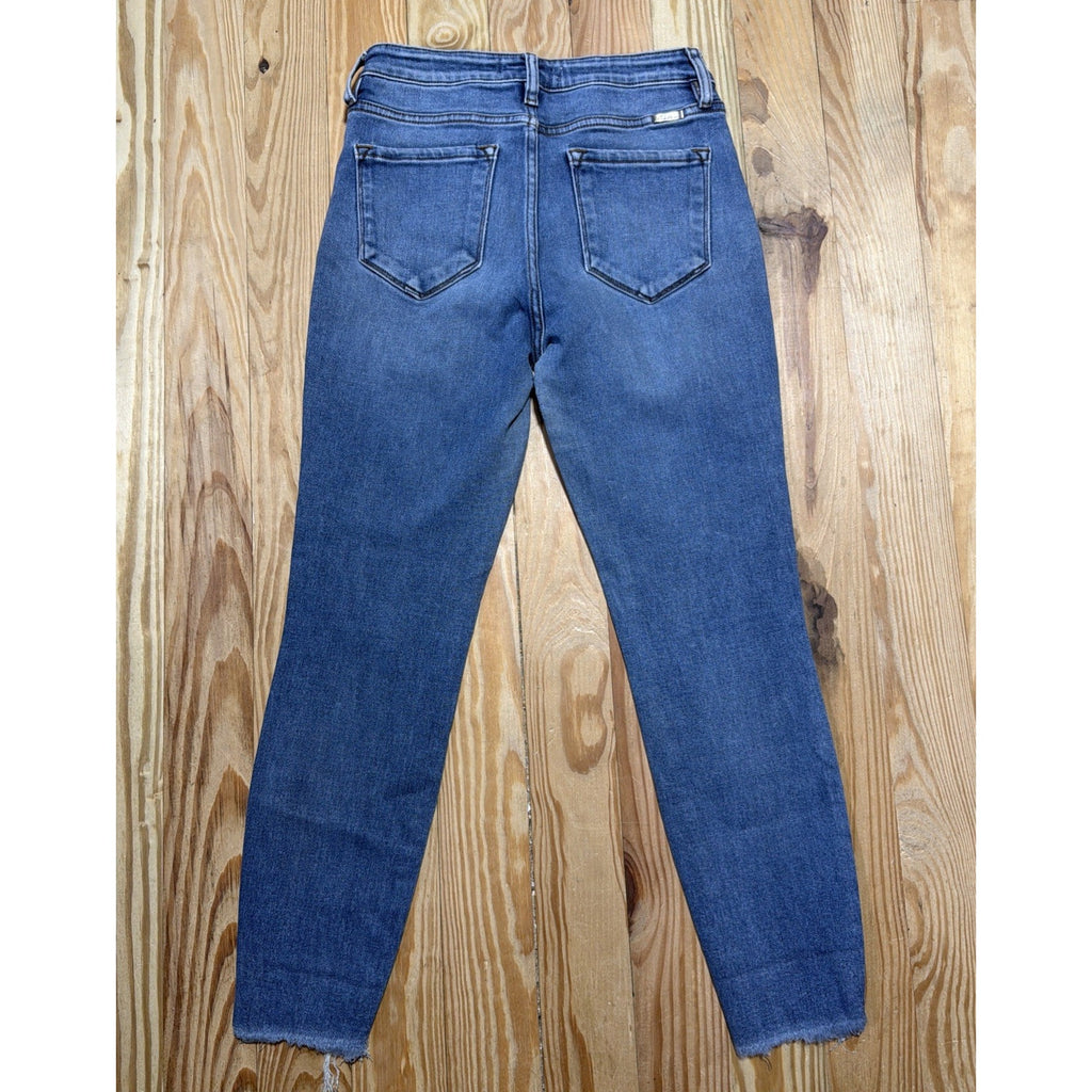 KanCan Jeans Women 7/28 Blue Mid Rise Skinny Medium Wash Stretch