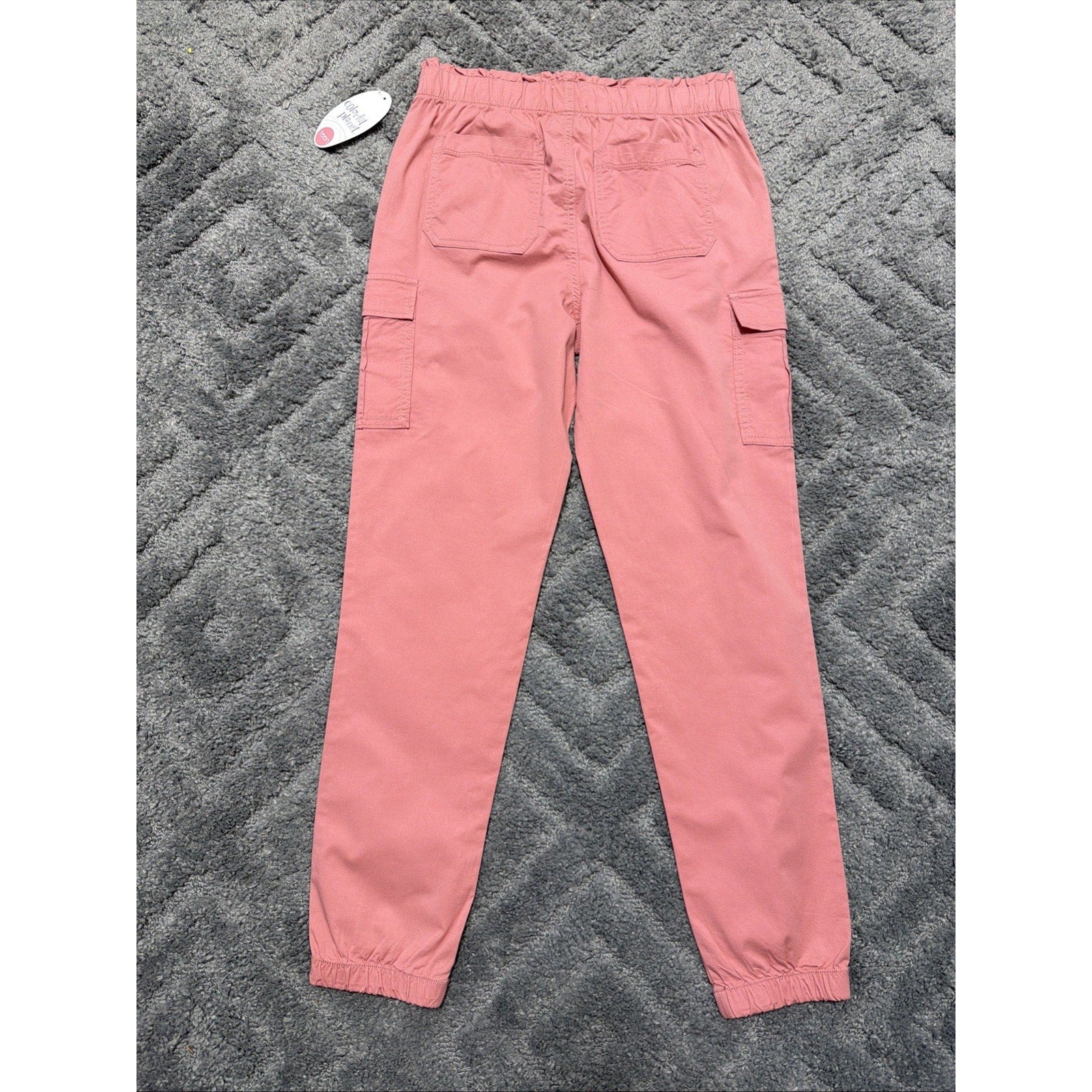 Colorful Planet Paper Bag Cargo Joggers Teens Size 16 Pink New