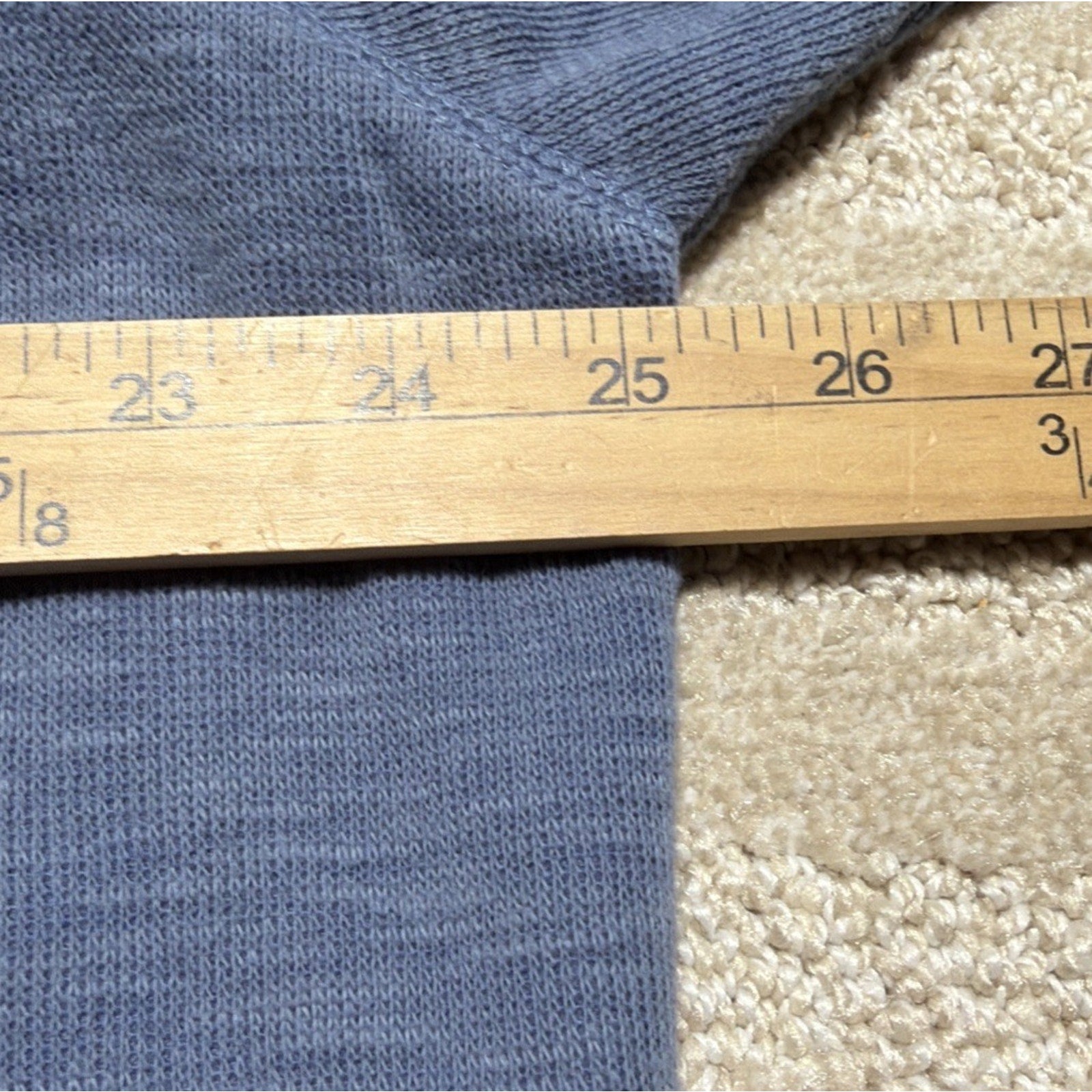 Banana Republic Double Knit Long Sleeve Crewneck Vintage Indigo Shirt Men’s XXL