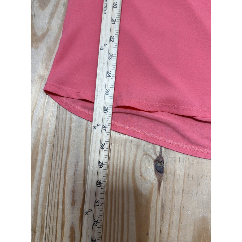 Express Women’s Blouse Top Shirt Sleeveless Pink Front Zip Size M