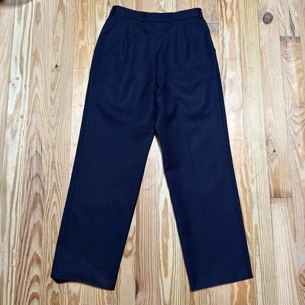 Vintage Burberry Pants Mens EU 44 blue Tailored Trousers Made in Italy 28x27