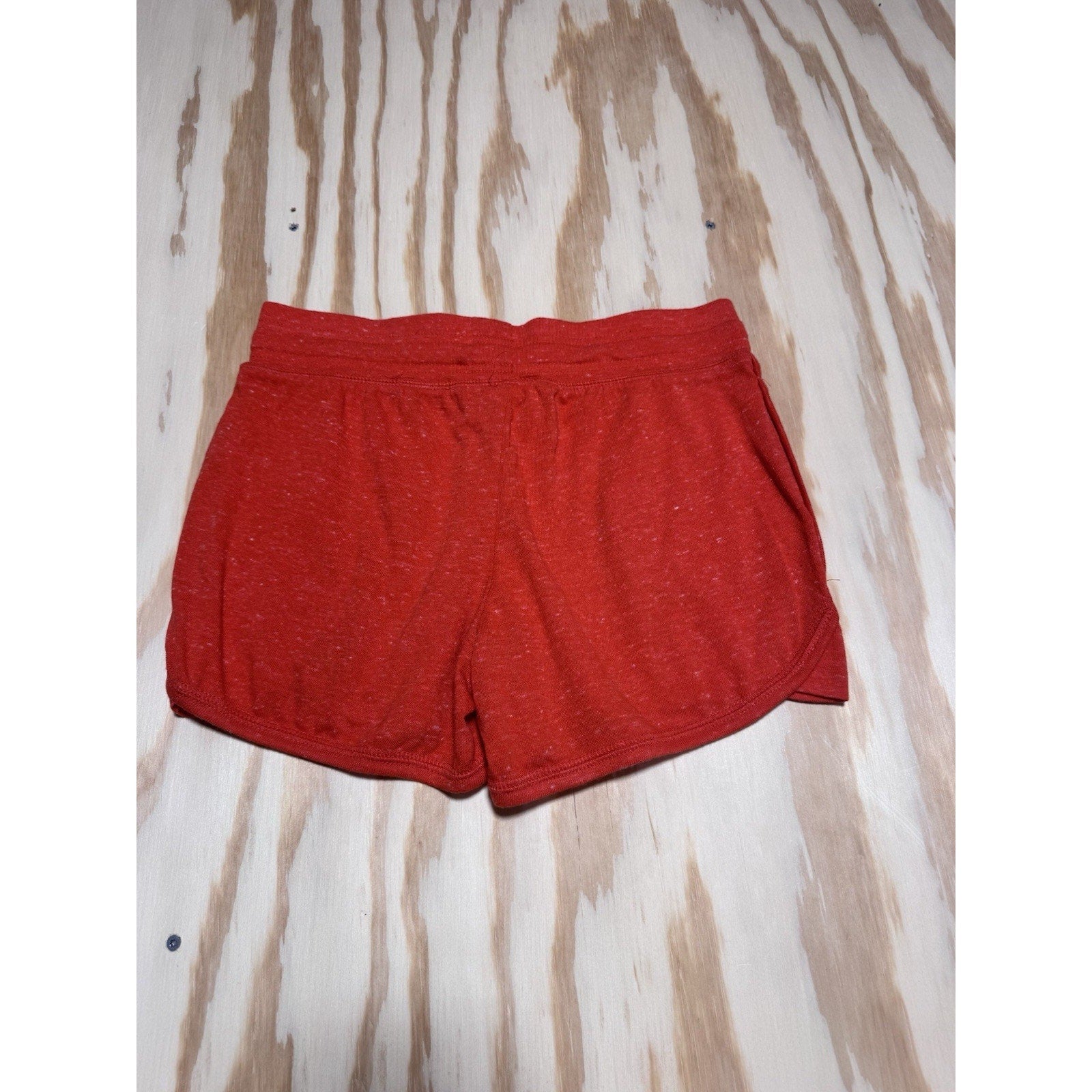 Athletic Works Red Running Gym Shorts Womens XS 0-2 Drawstring Lounge Active