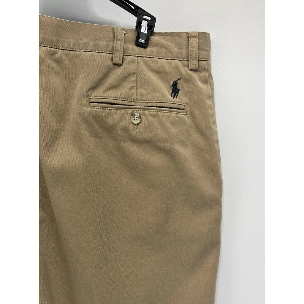 Polo Ralph Lauren Prospect Shorts Mens 36 Tan Cotton Chino Golf Casual