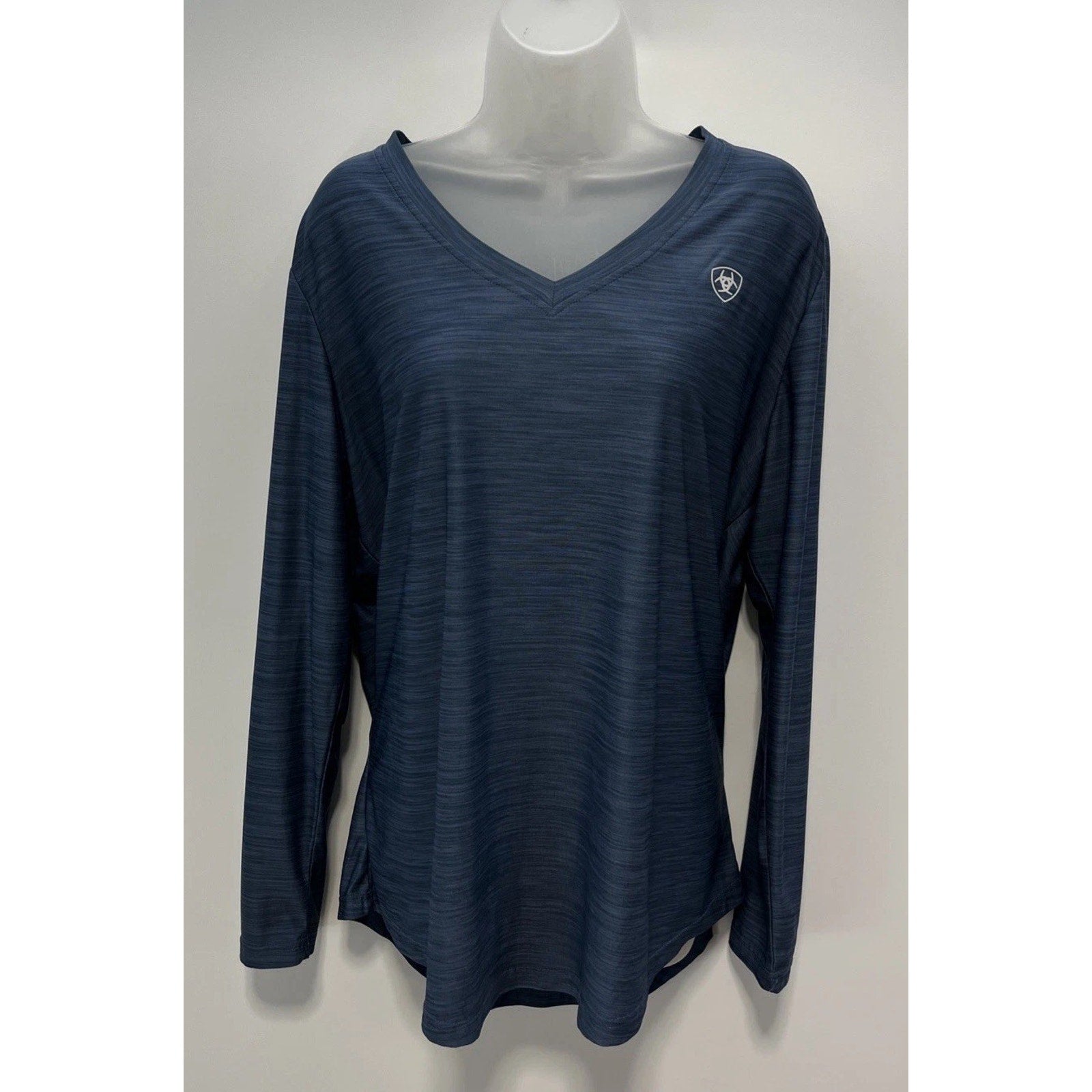ARIAT TEK Long Sleeve V Neck Moisture Wicking Heat Series Thermal Top Sz XXL