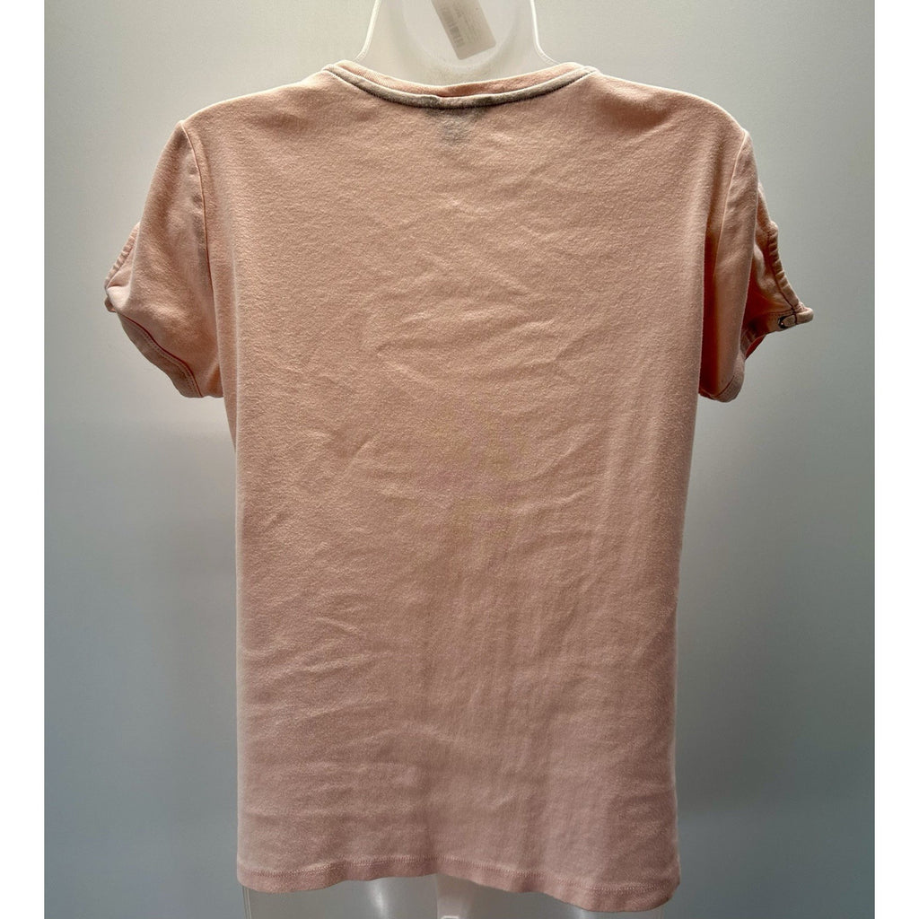 Nautica Shirt Womens Medium Peach Shirt .