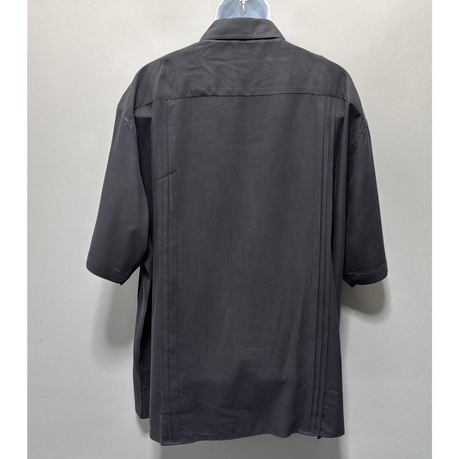 Tulliano Mens 3XL Short Sleeve Button 100% Silk Camp Baja Shirt NWT