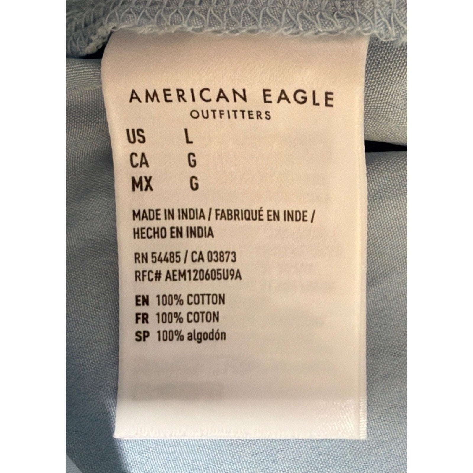American Eagle High Waisted Cascade Ruffle Maxi Skirt Blue Size Large NWT
