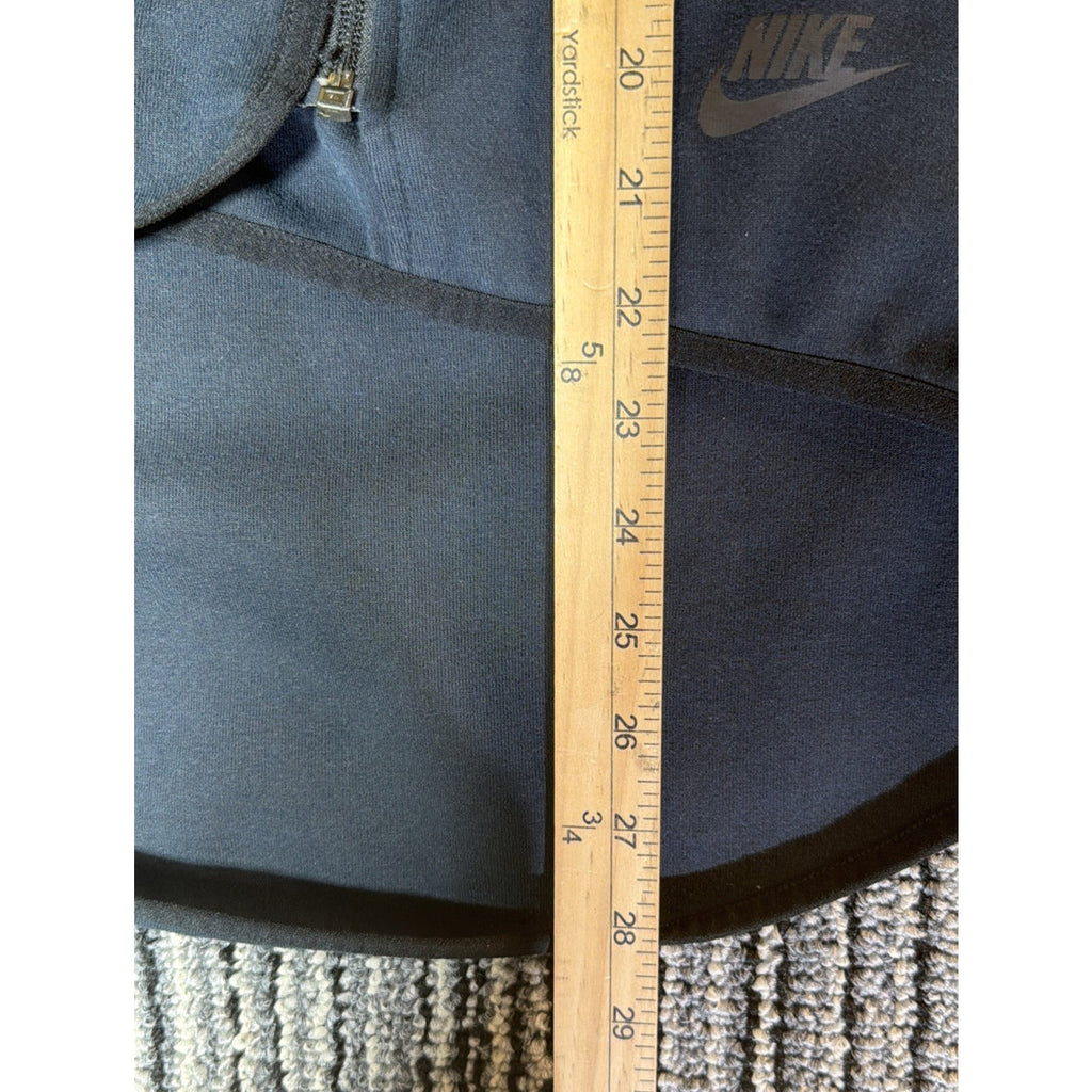 Nike Tech Fleece Cape Hoodie Womens M Black Full Zip Asymmetrical 908822-010