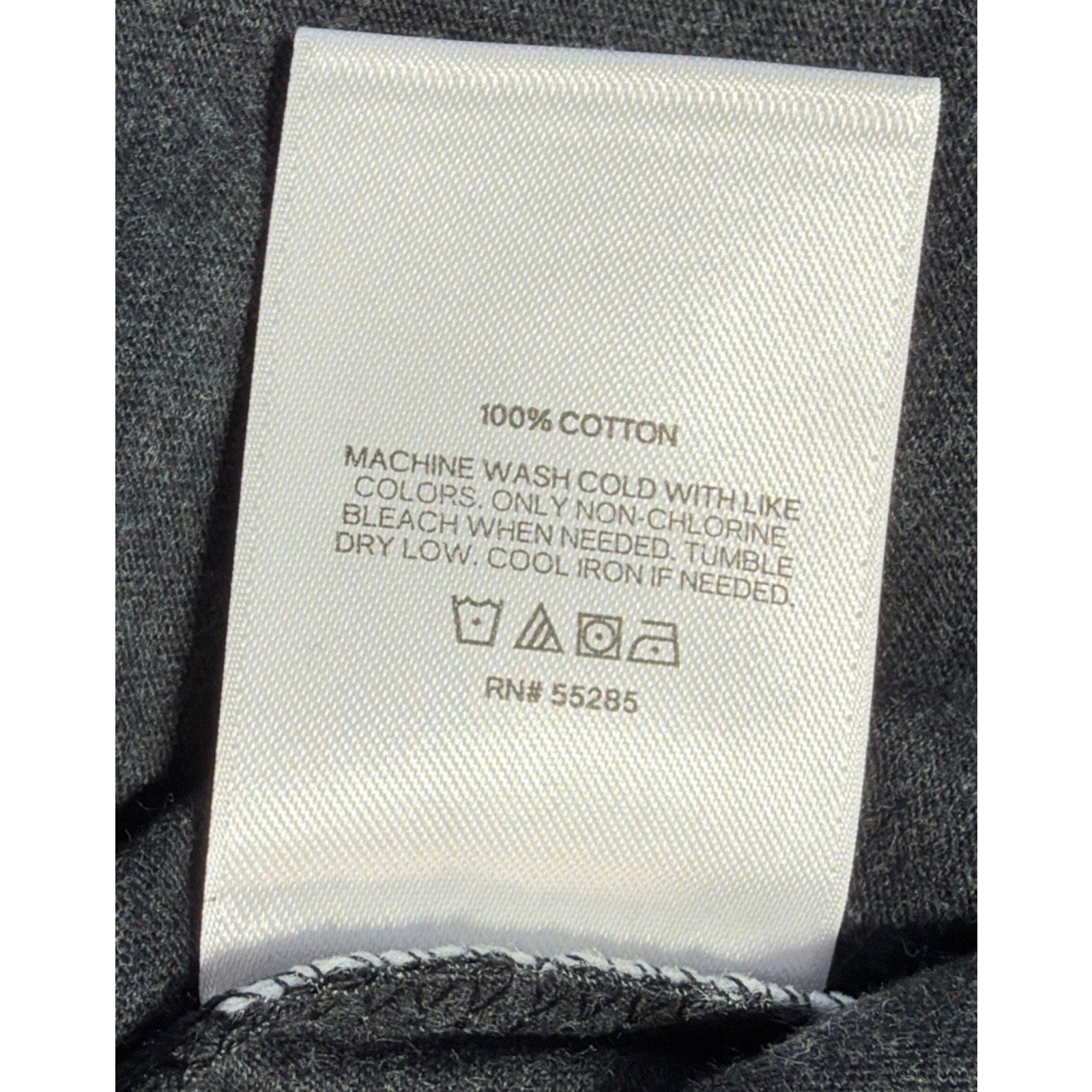 Express Mens T Shirt V Neck Short Sleeve Lightweight Logo Dark Grey XXL