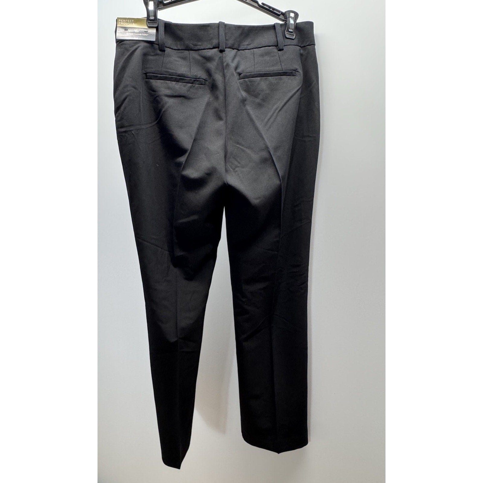 Worthington Woman Perfect Trouser Black 4S Business Career Relaxed New NWT