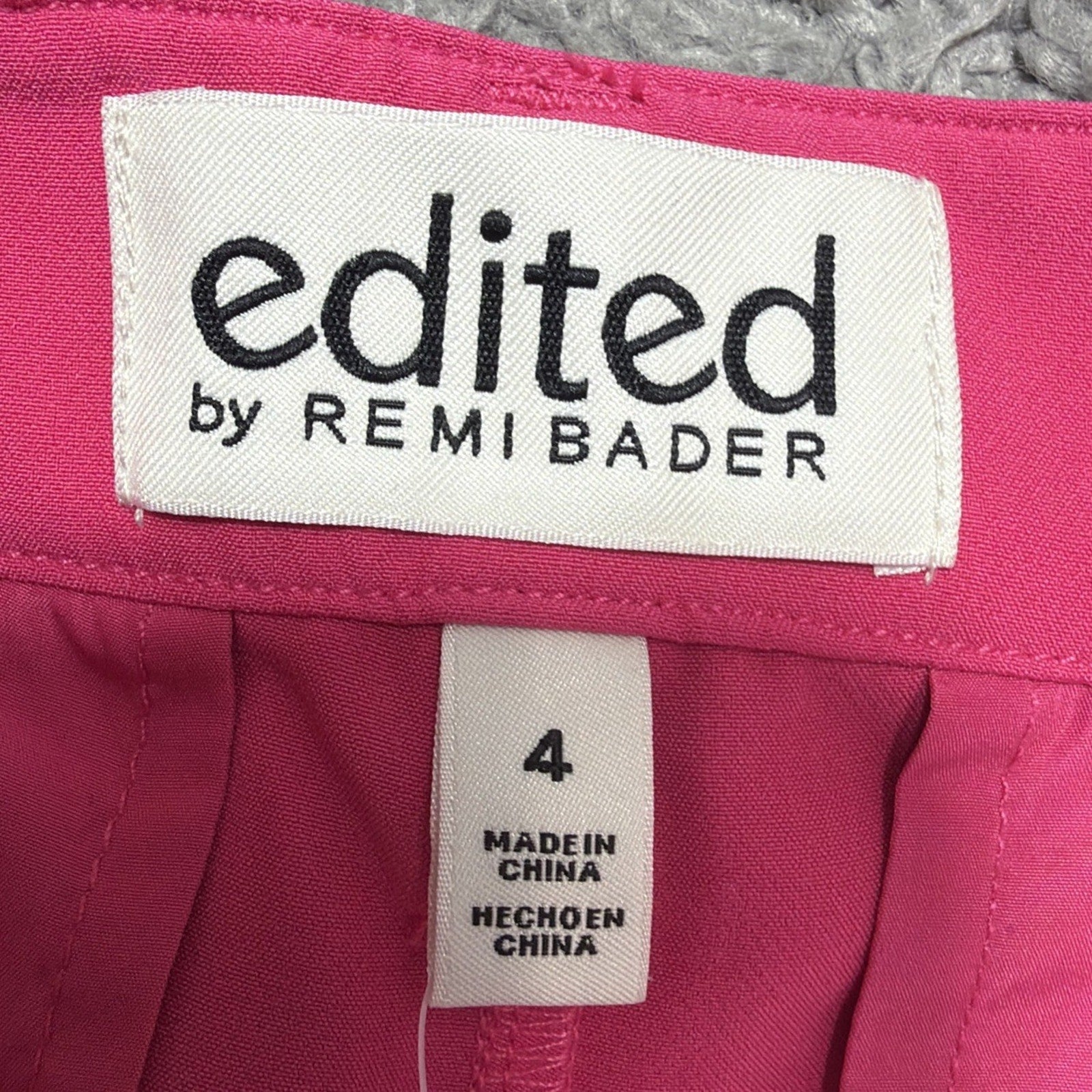 Edited by Remi Bader Women's High Rise Trouser Short Size 4 Pink New With Tags