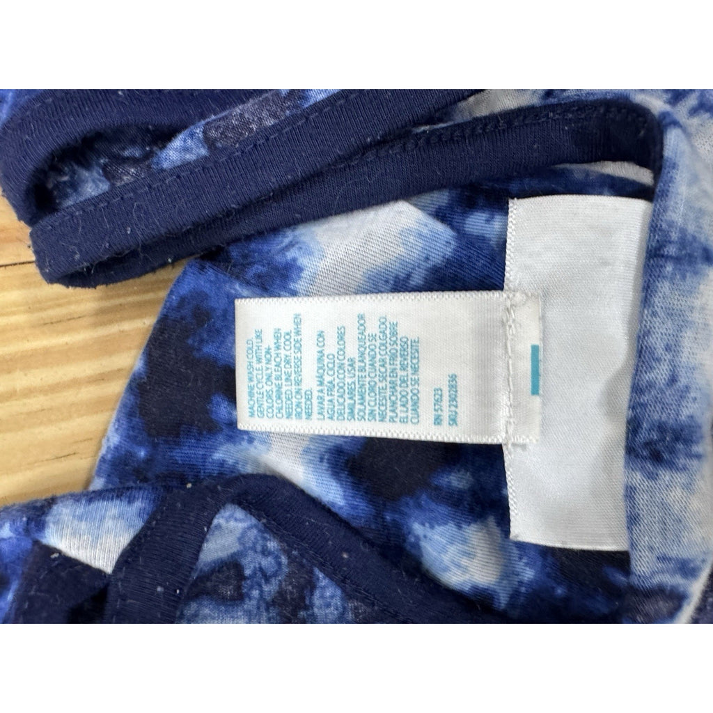 Just Be Womens Blouse Size Small Slit Sides Multi Color