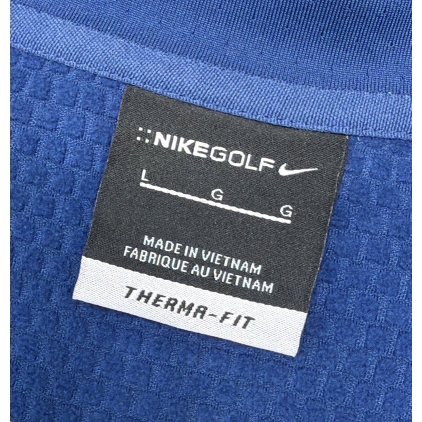 Nike Golf Vest Mens Size Large Sleeveless Black V-Neck Pull Over Therma-Fit