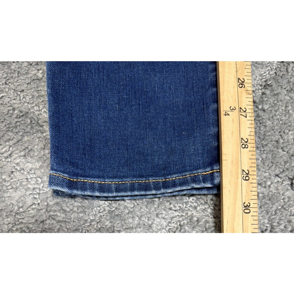 New Old Navy Jeans Womens Sz12 Pop Icon Skinny Mid Rise Distressed Stretch 33x29