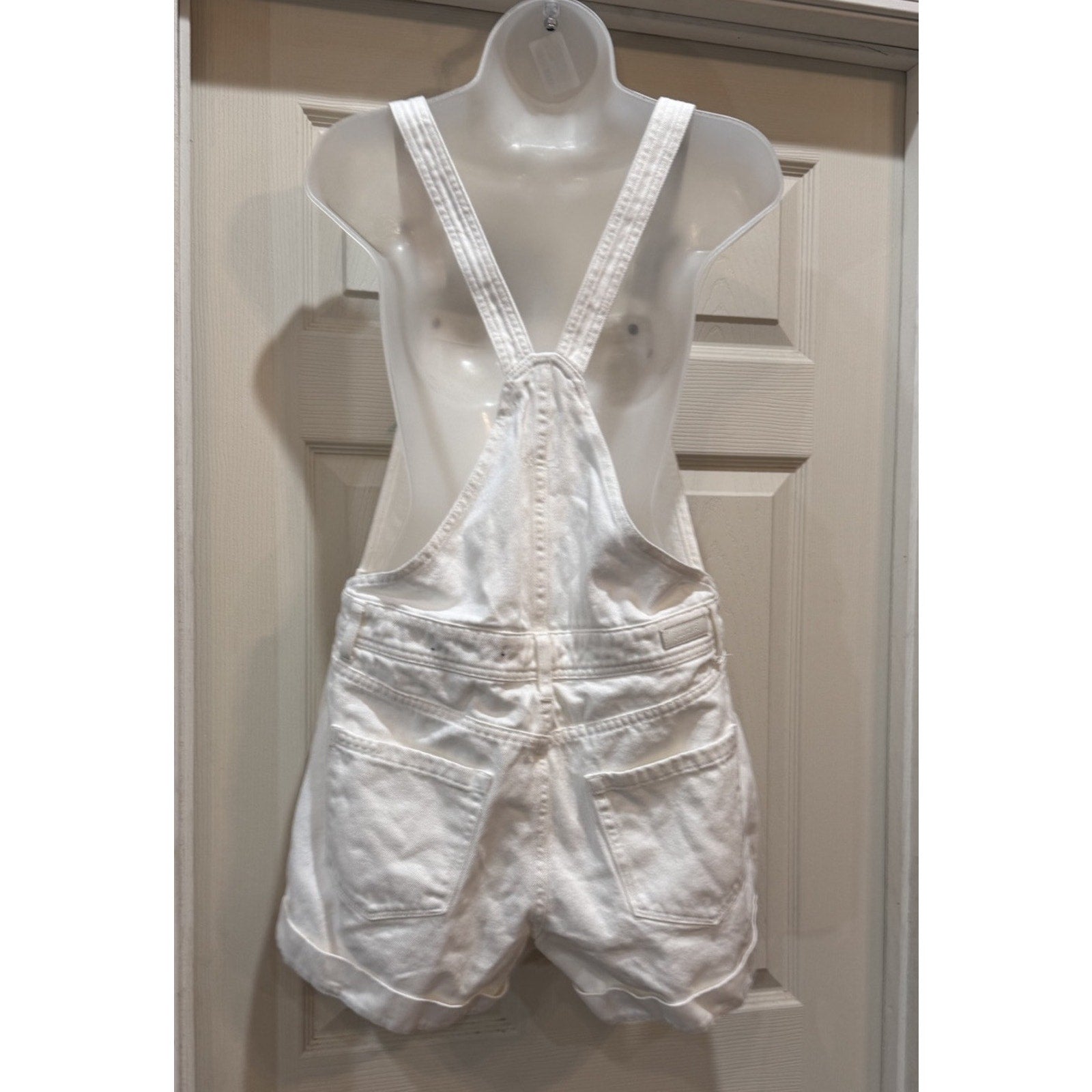 BLANK NYC Women's Size 29 White Jean Overalls