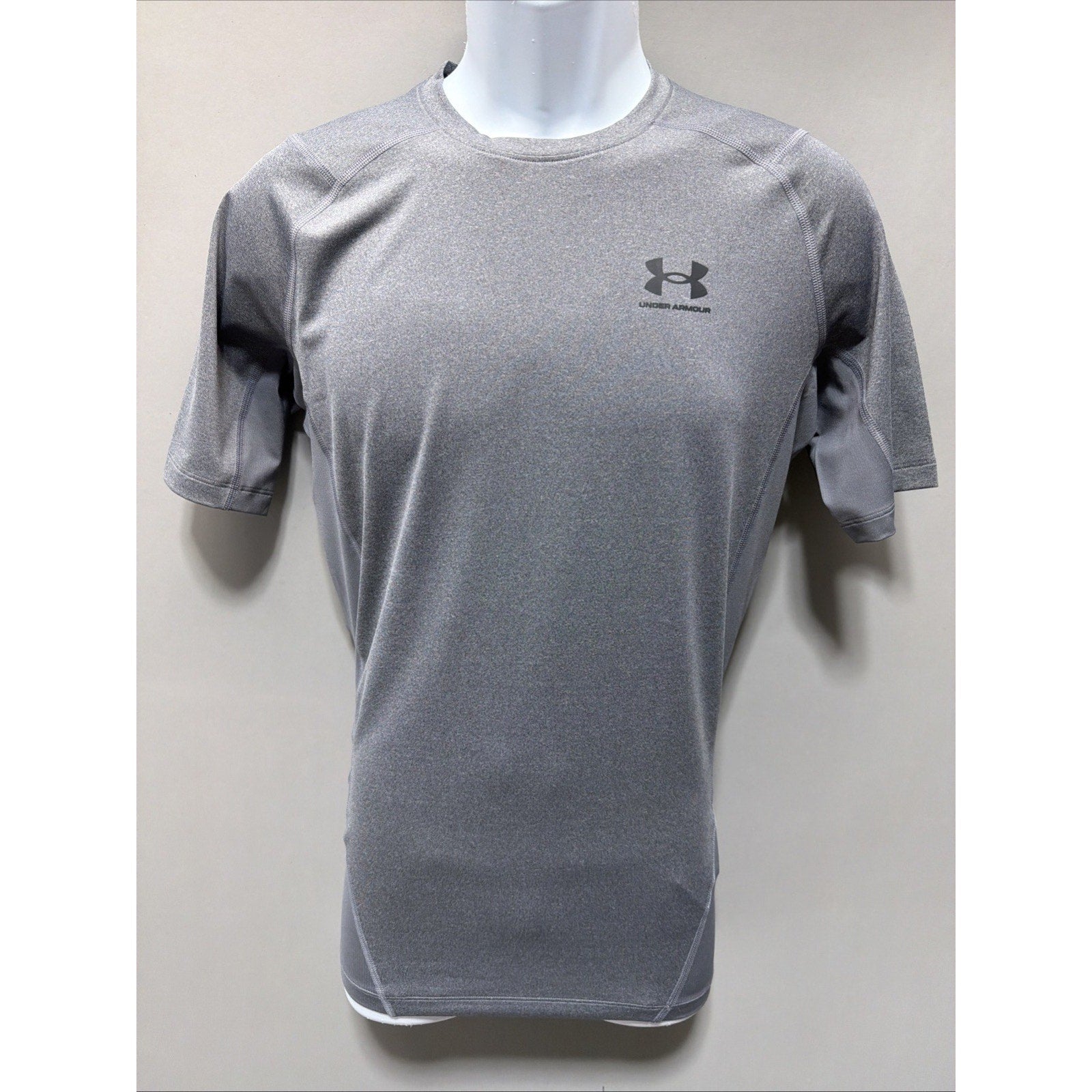 Under Armour Mens Sz L Tall Compression Shirt Gym Training Running Short Sleeve