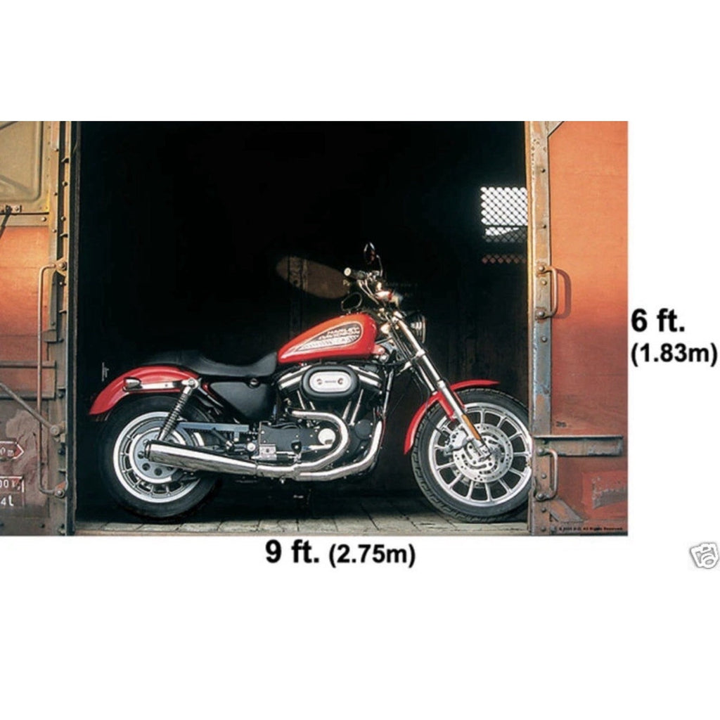 Giant HARLEY DAVIDSON Motorcycles Wall Mural Sportster Box Car Wallpaper 6'x9'