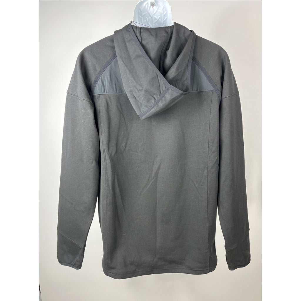 NWT Spyder Active Proweb 1/4 Zip Pullover Hoodie Black Mens Size Large Msrp $110