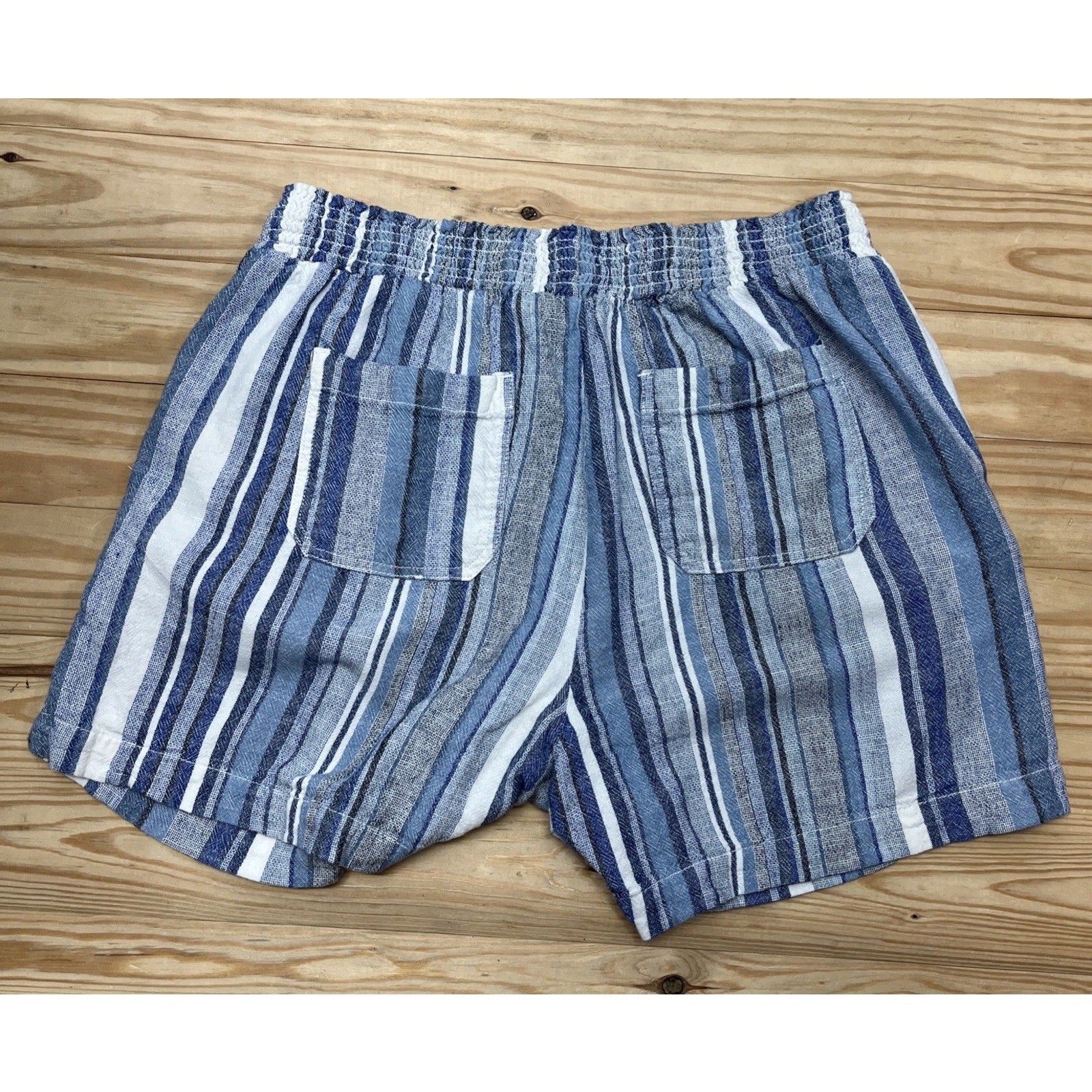 Briggs Blue Linen Shorts- Size Large