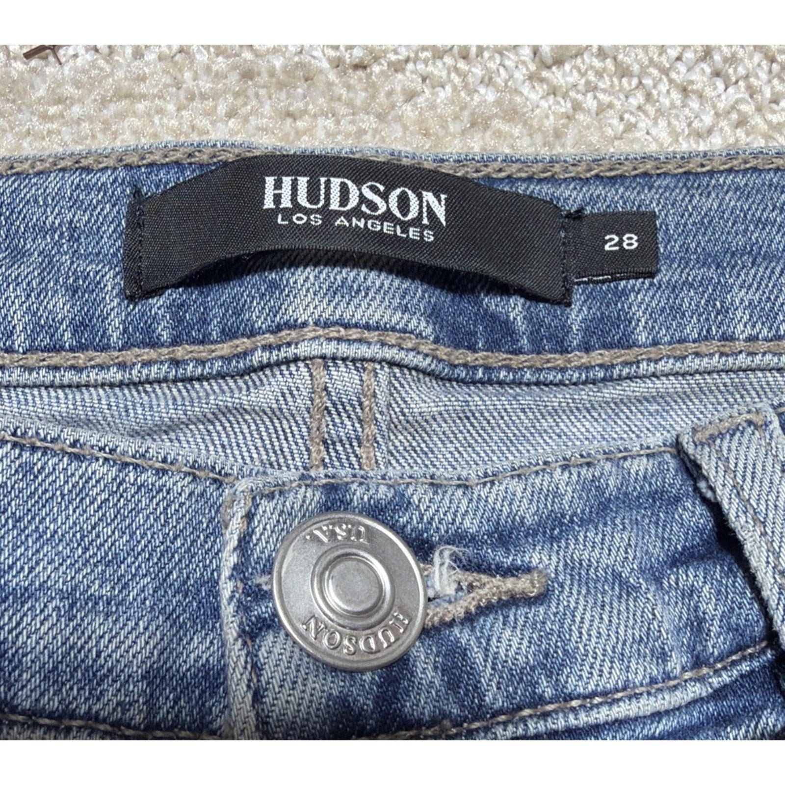 New ! Hudson Barbara High Waist Flare Bootcut Cropped Jeans Size 28