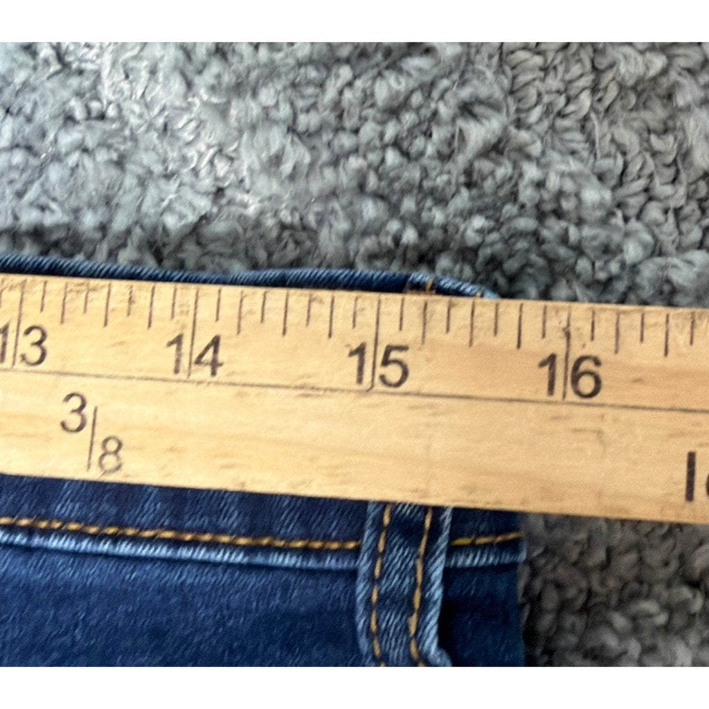 Wonderly Jeans Women's Size 12 High Rise Flare Dark Wash Denim Retro Boho Blue