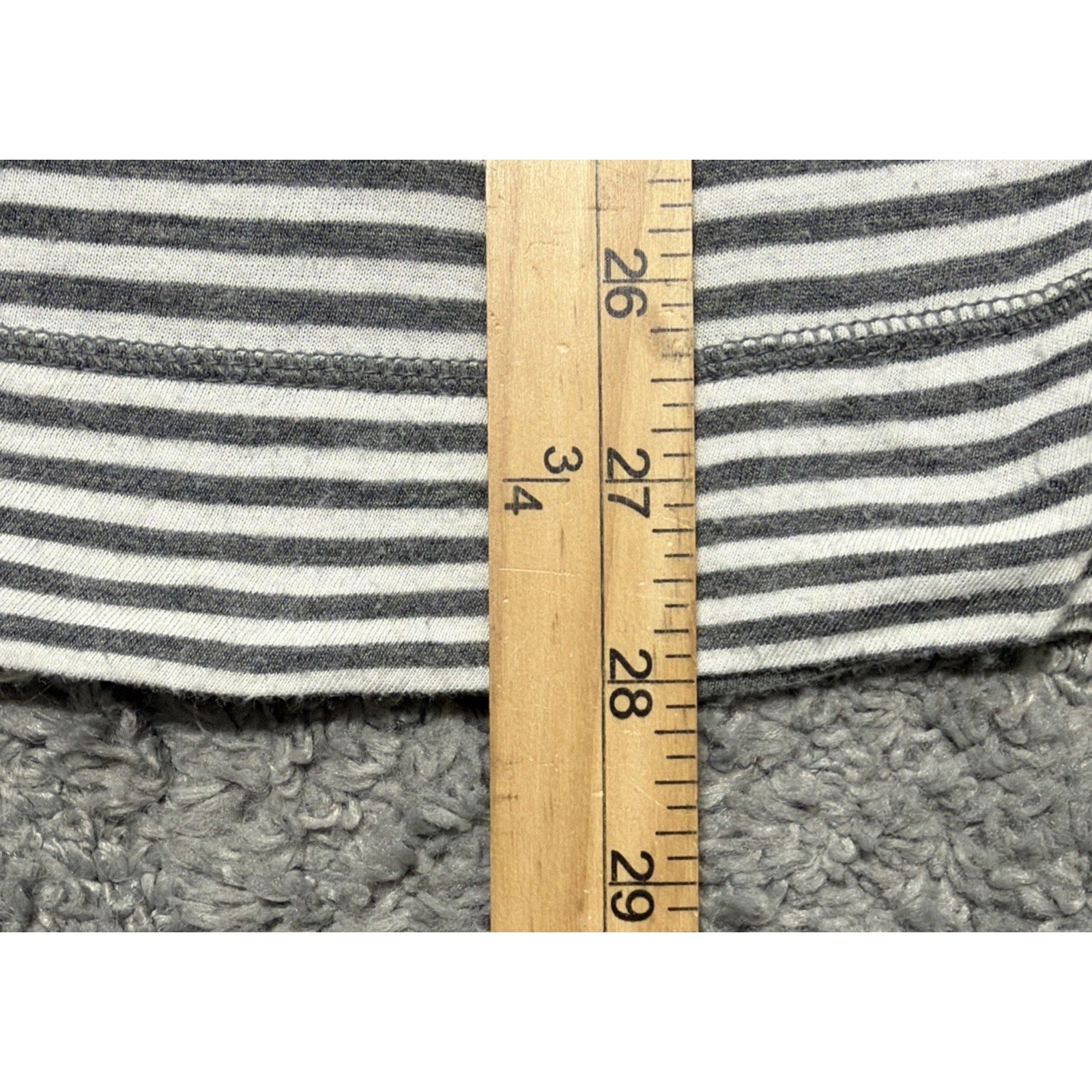 Express Women's Striped Flutter Sleeve Oversized Blouse Top Tunic Size Small