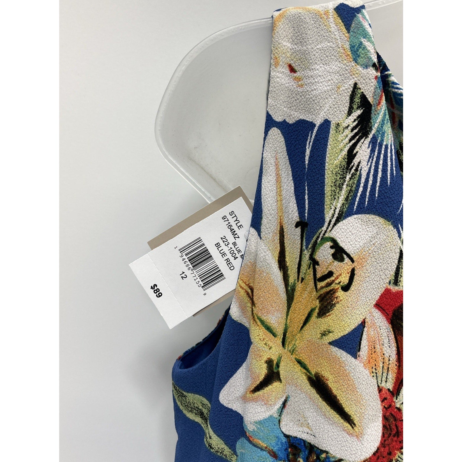 DANNY AND NICOLE LINED FLORAL PRINT Maxi DRESS SZ 12 NWT