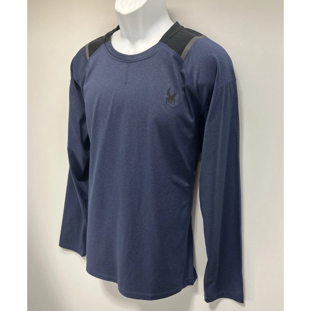 Spyder Men's Active Long Sleeve Shirt, Dust Navy Heather, S