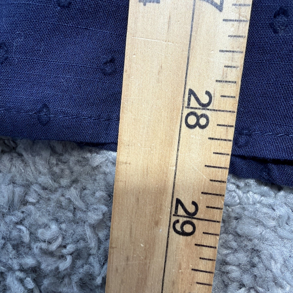 Gap Shirt Womens XXL Blue Button Up Embroidered Swiss Dots Top Casual Boho New