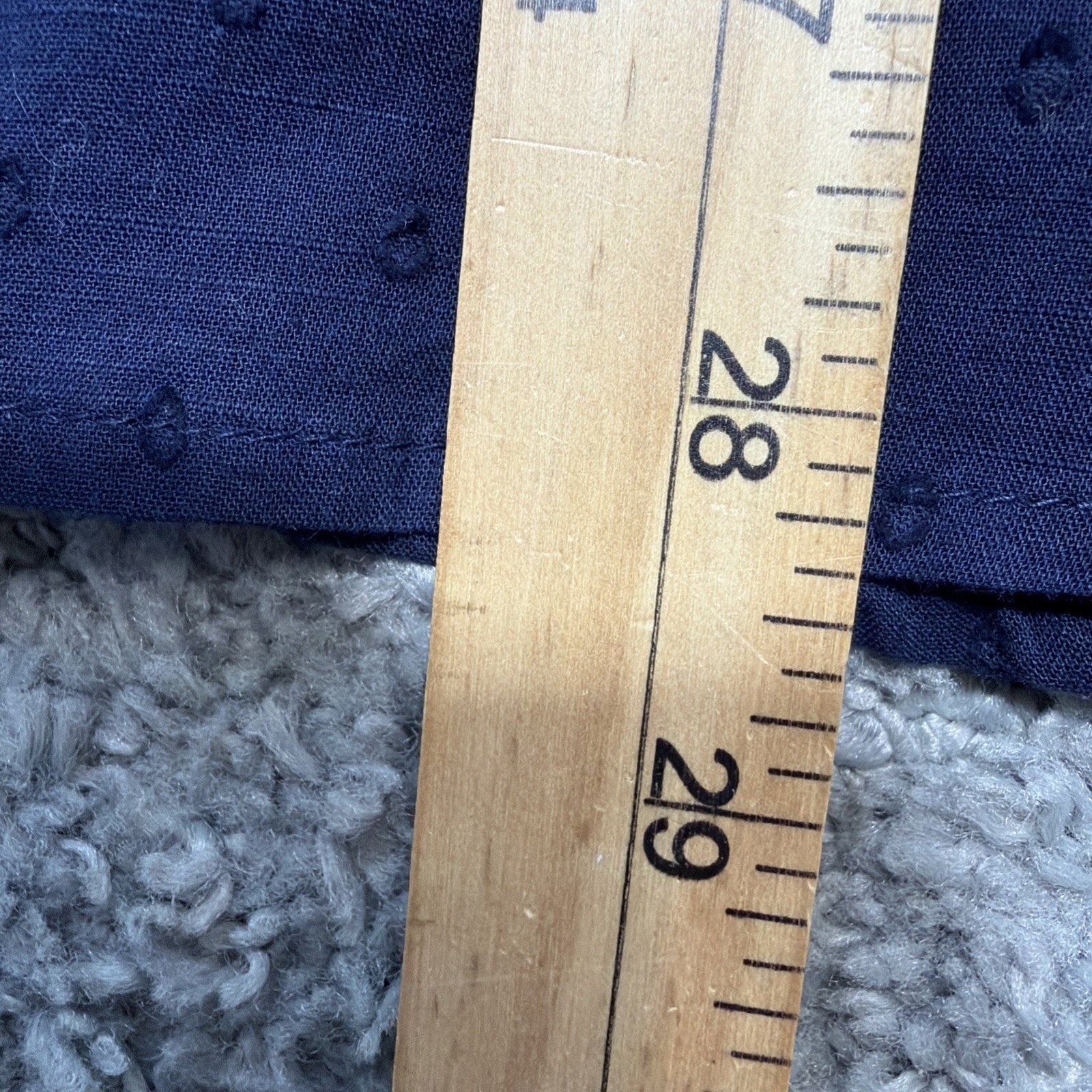 Gap Shirt Womens XXL Blue Button Up Embroidered Swiss Dots Top Casual Boho New