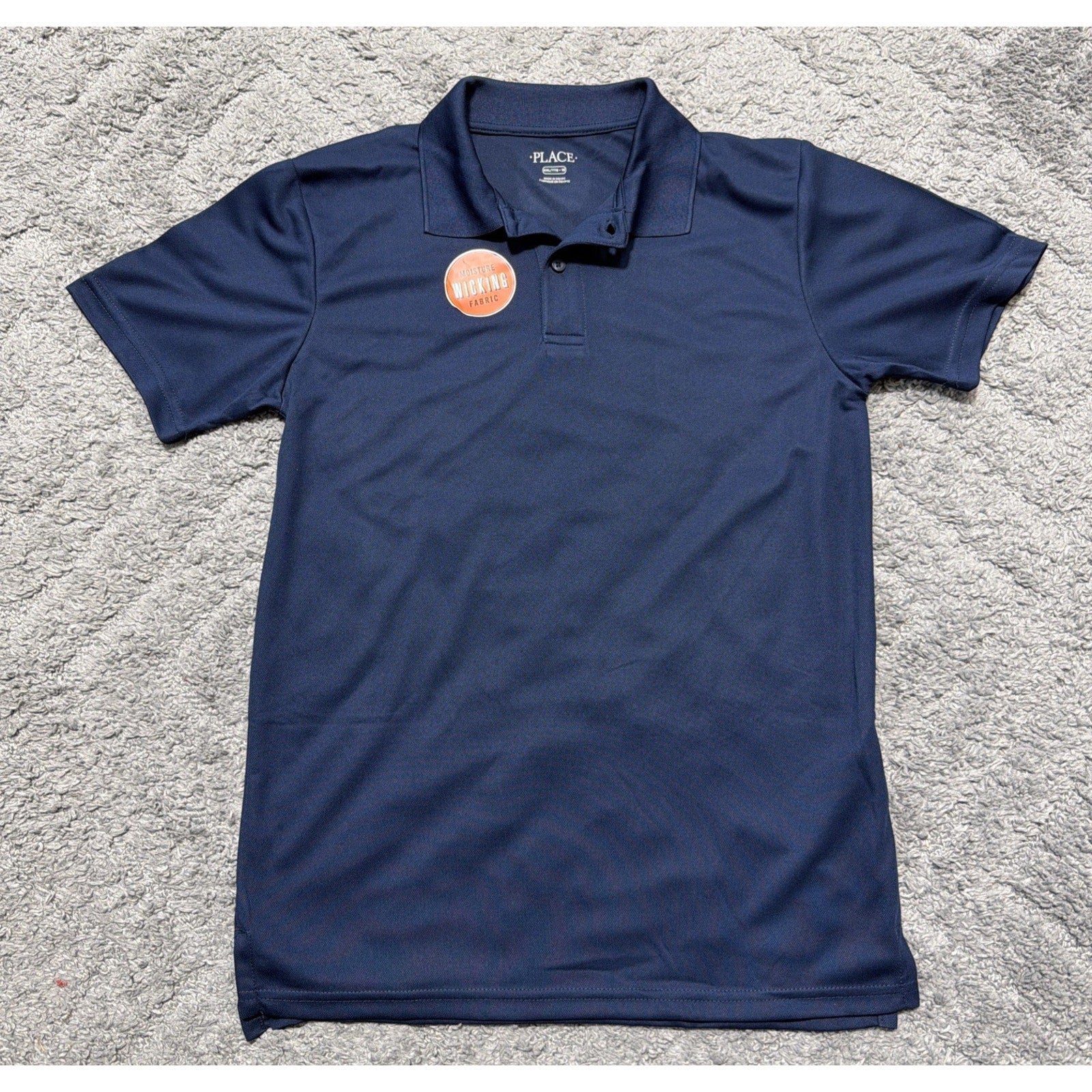 Childrens Place Performance Uniform Soft Jersey Polo Shirt Navy Shirt Boys XXL