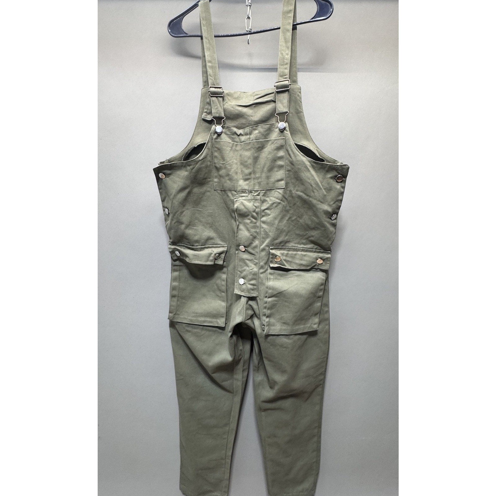 Men's Jumpsuit Pants Overall Cargo Casual Workwear XL Cotton Trousers Loose