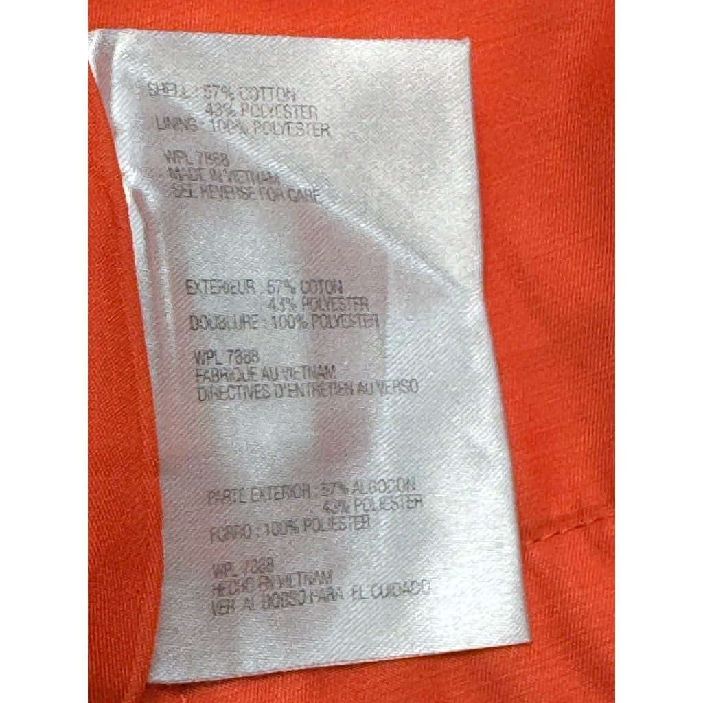 Michael Kors Orange Trench Coat Rain Jacket Women’s XS - Missing Belt