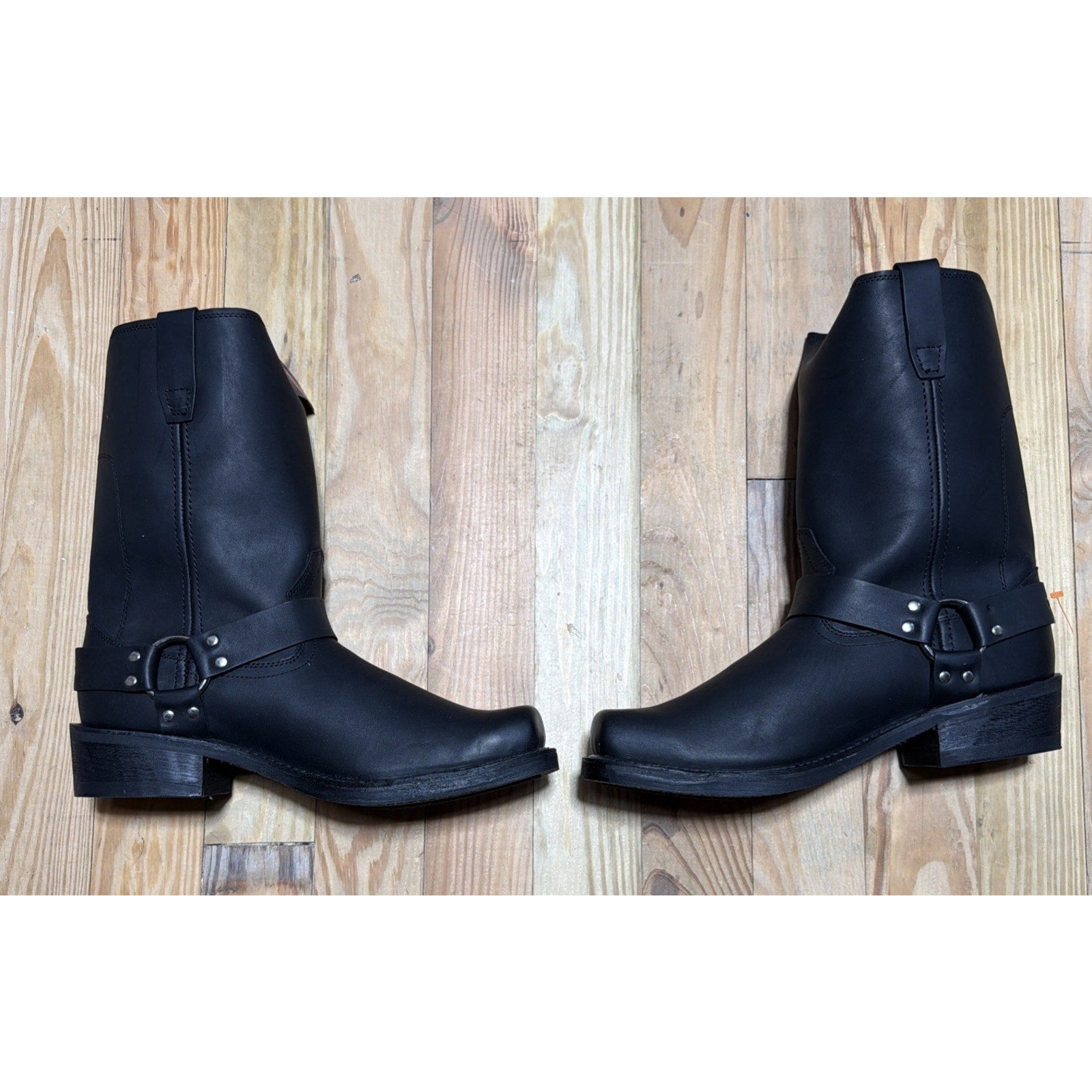Durango DB510 Men’s 13D Black Leather Harness Motorcycle Biker Boots NIB