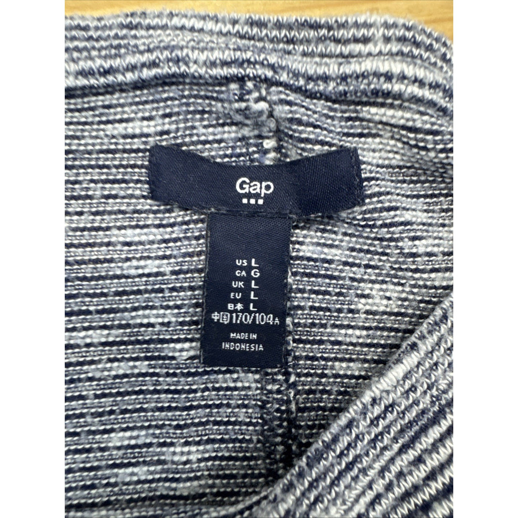 GAP Sport Gray And Black Striped Sweatshirt Women’s Size Large
