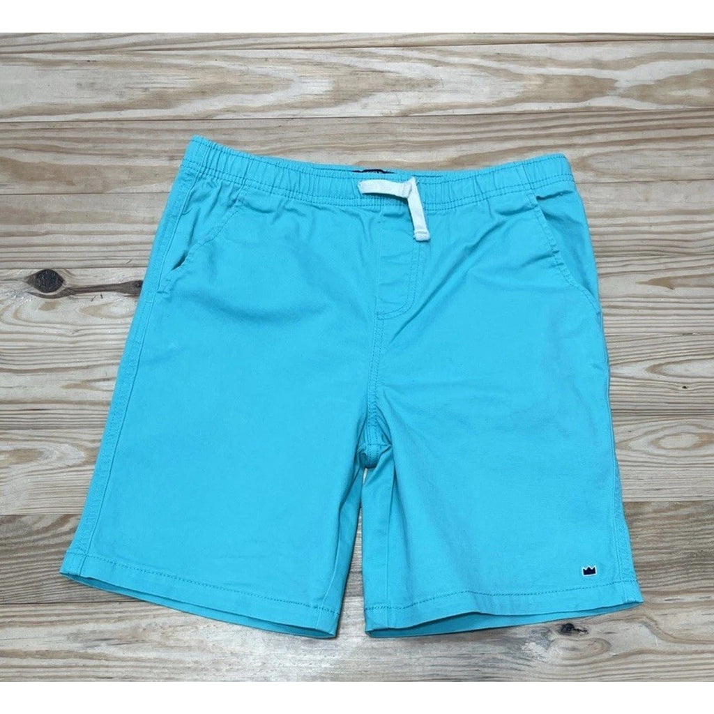 Boys Crown & Ivy Motion Flex Shorts Size L Blue Adjustable Waist