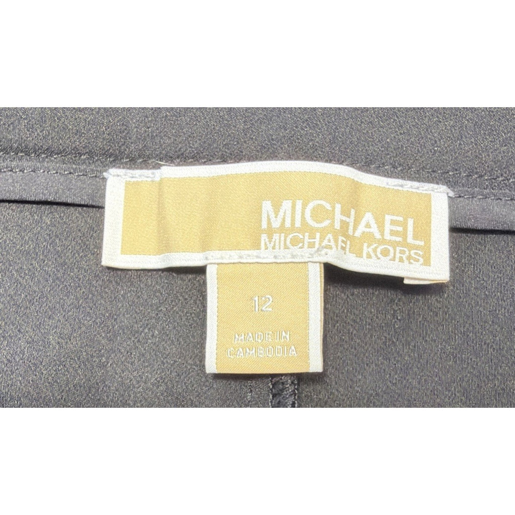 Michael Kors Womens 12 Black Dress Pants Slacks Professional Career Office Work