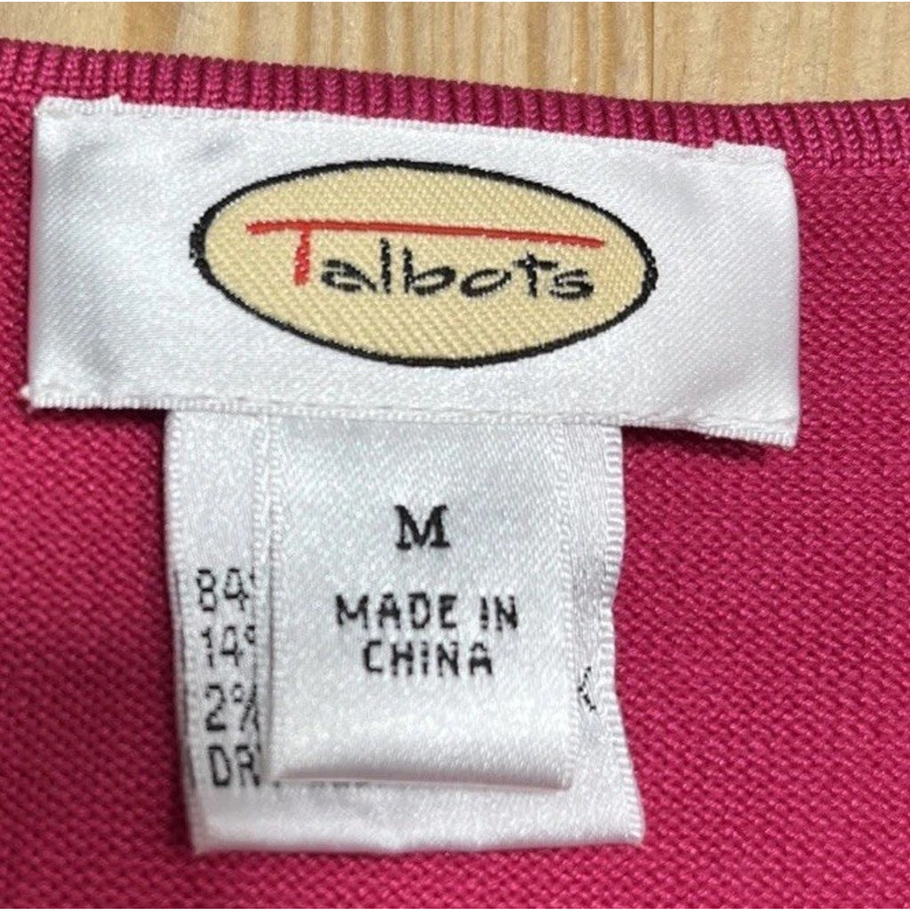 Talbots Silk Blend Sleeveless Sweater Size Medium Pink