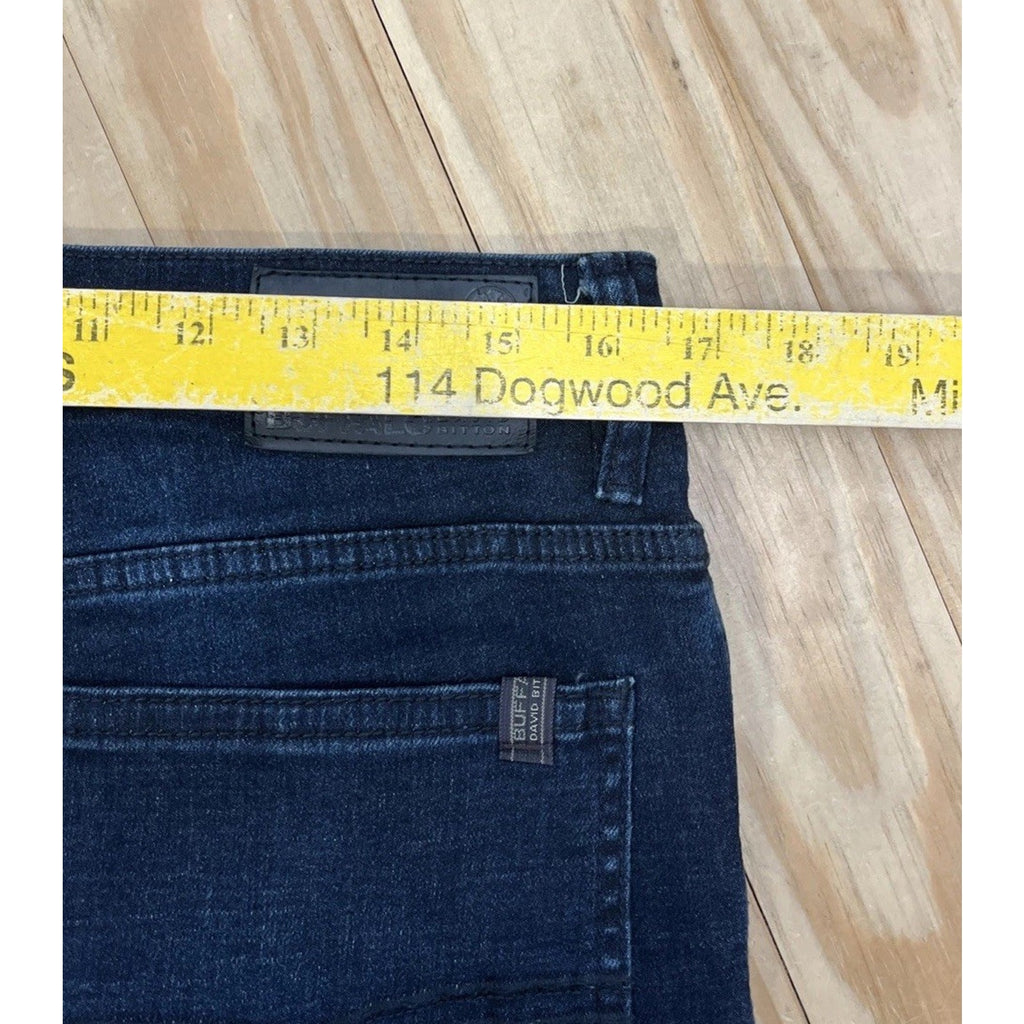 Buffalo David Bitton Jackson X Straight Stretch Blue Denim Jeans Mens Size 32x34