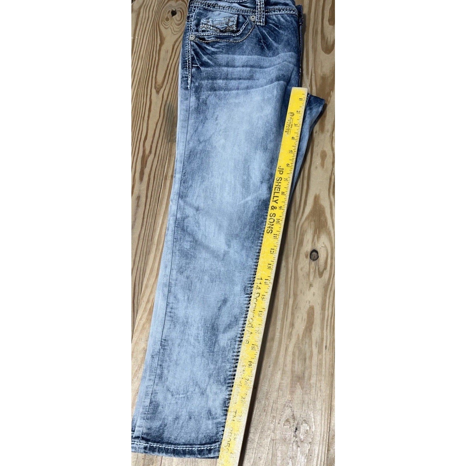 WOMEN’S AMETHYST CROPPED SKINNY JEANS Capris LOW RISE SIZE 11